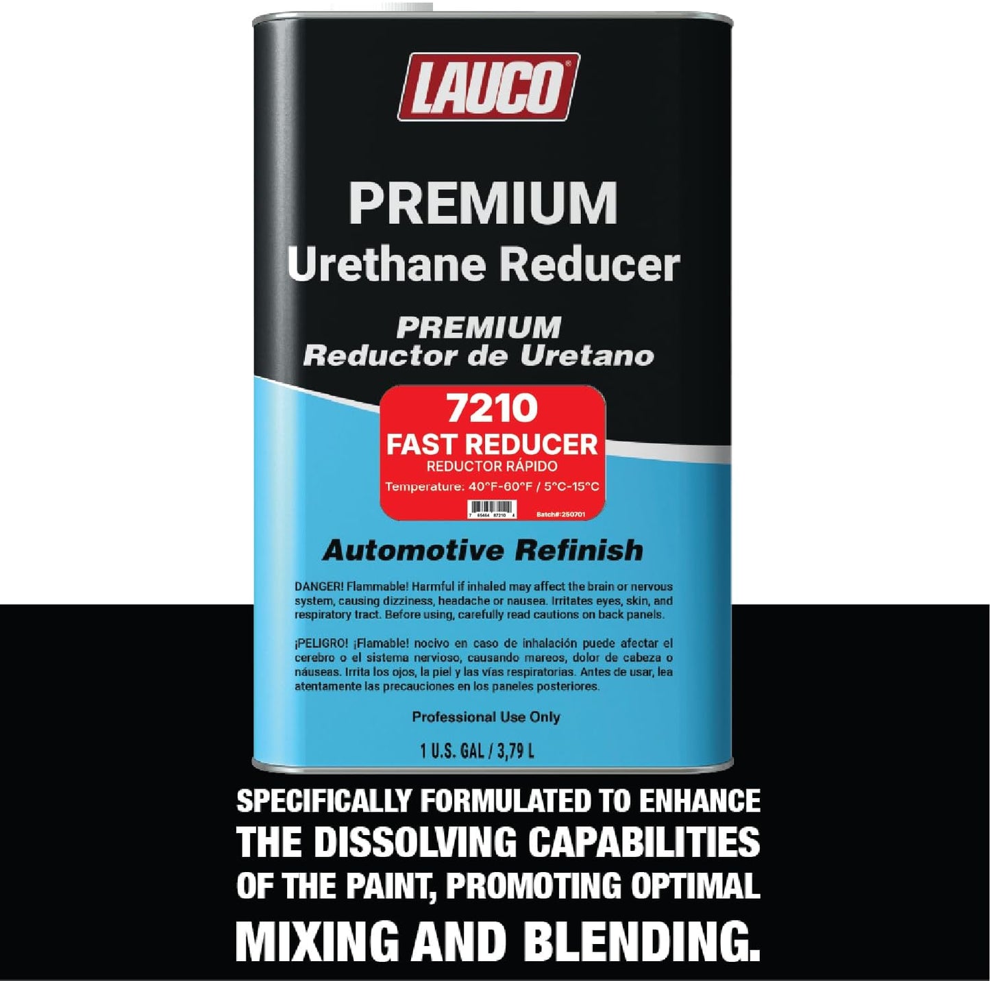 LAUCO Fast Urethane Grade Reducer, 1 Gallon (For 40 °F / 4 °C & Above), High-Performance Solvent Thinner for Urethane & High-Solids Automotive/Industrial Coatings
