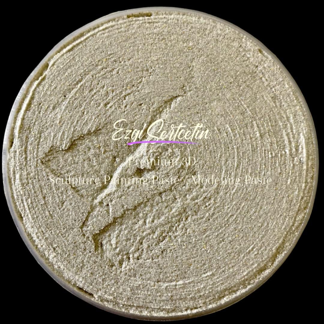 3D Sculpture Painting Paste|Texture Paste|Decorative Plaster|Ready to Use|Unique Metallic Pearl and Neon Colors|Ideal for Artwork|Stencil|Flowers|Texture and Art Relief|6 oz (Choco Milk)