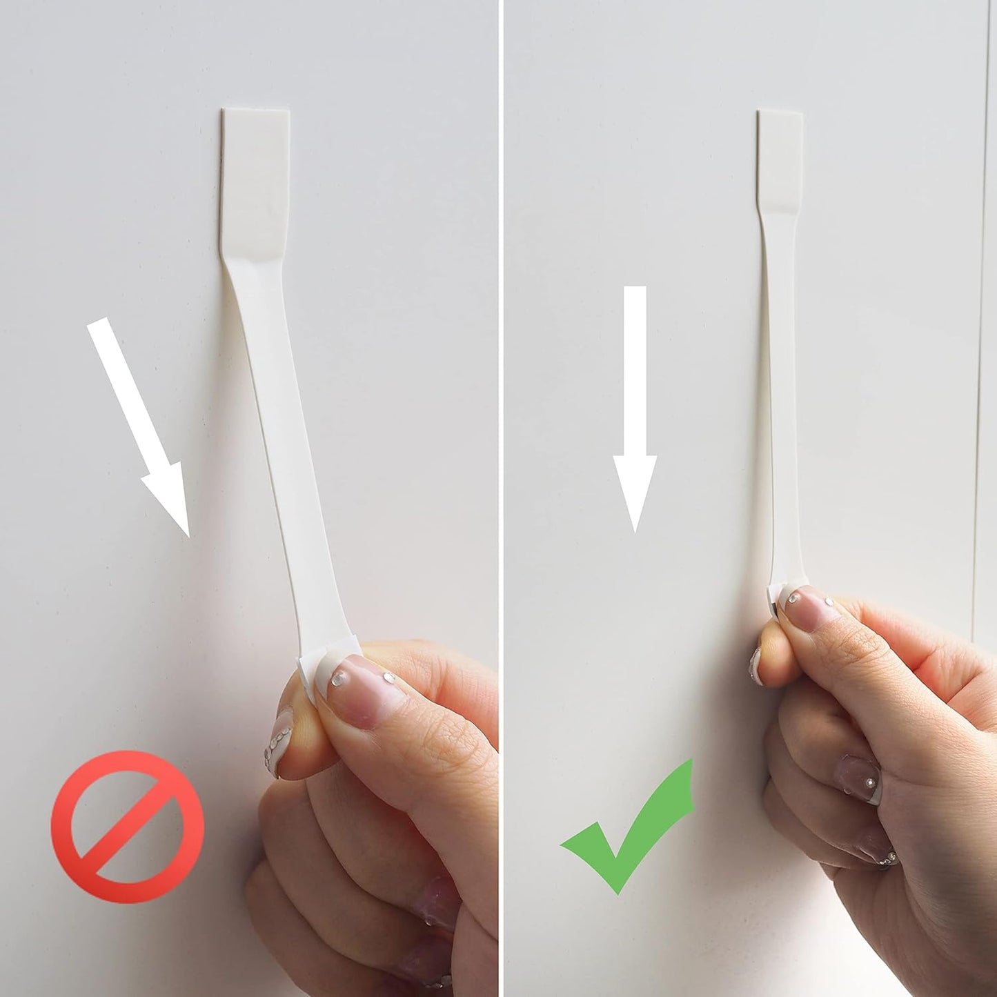 Large Canvas Hangers, 6 Picture Hangers, 10 Large Removable Adhesive Strips, Damage Free Picture Hanging Hooks Heavy Duty, Wall Hangers Without Nails