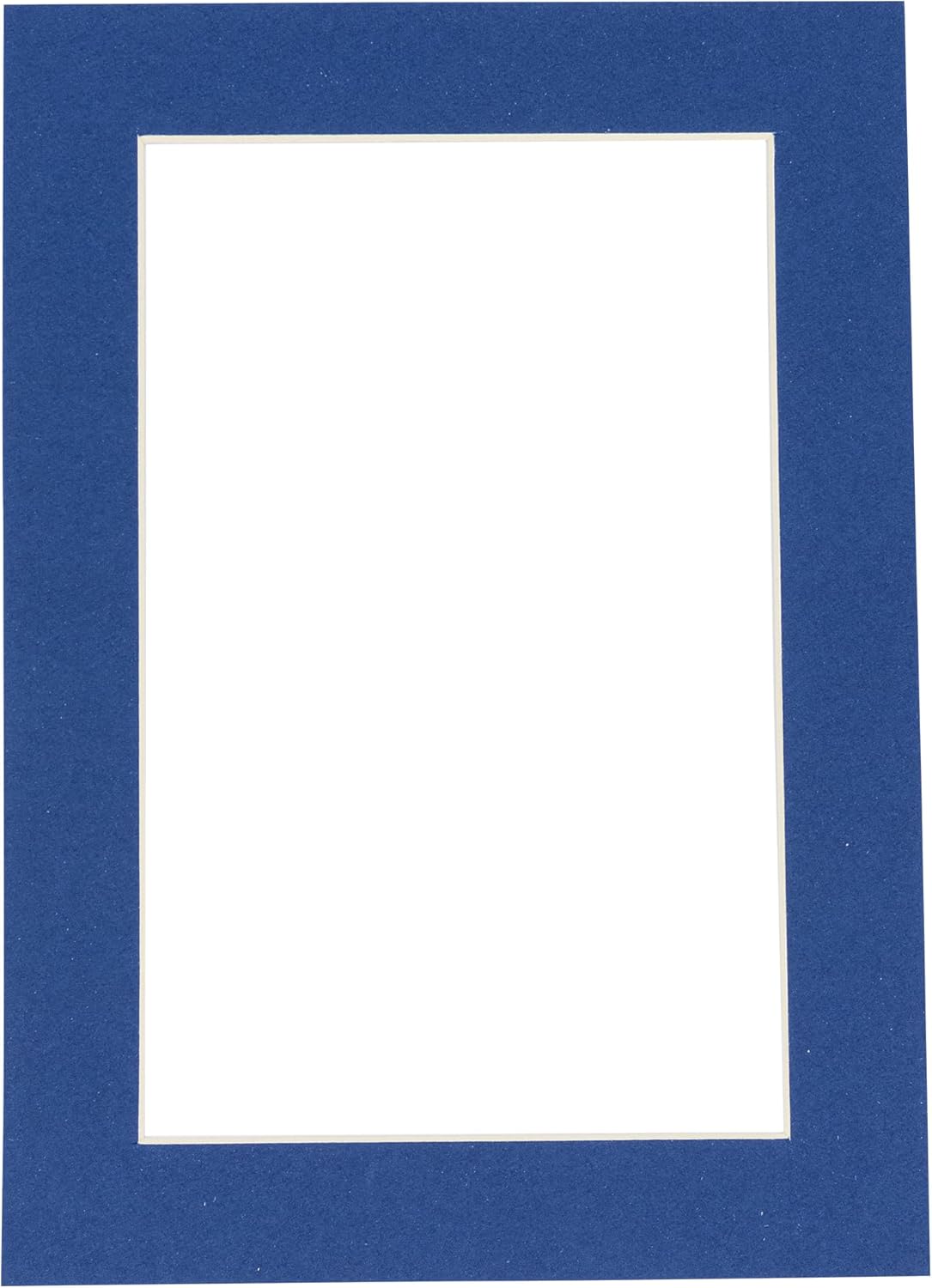 Pack of Ten 8x10 Mats Bevel Cut for 5x8 Photos - Acid Free Bottle Blue Precut Matboards for Pictures, Photos, Framing - 4-ply Thickness