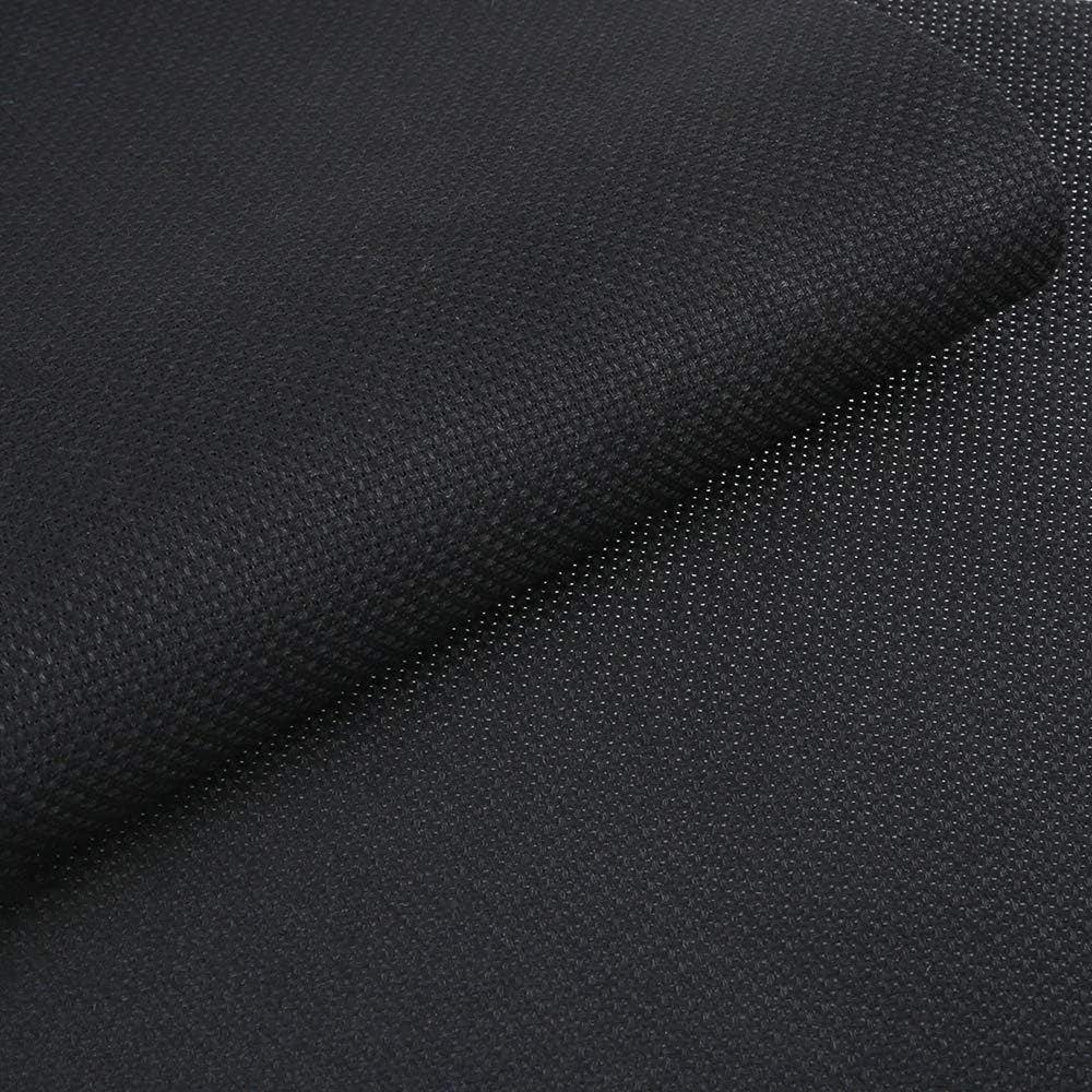 Caydo 2 Pieces 14 Count Classic Reserve Aida Cloth Cross Stitch Cloth, 25 by 18-Inch Big Size, Black