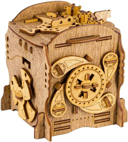 iDventure Cluebox - Captain's Nemo Nautilus - Escape Room Game - Puzzle Box - Sequential 3D Puzzle for Adults - Brain Teaser - Birthday Gift Gadget for Men and Women - Money Box