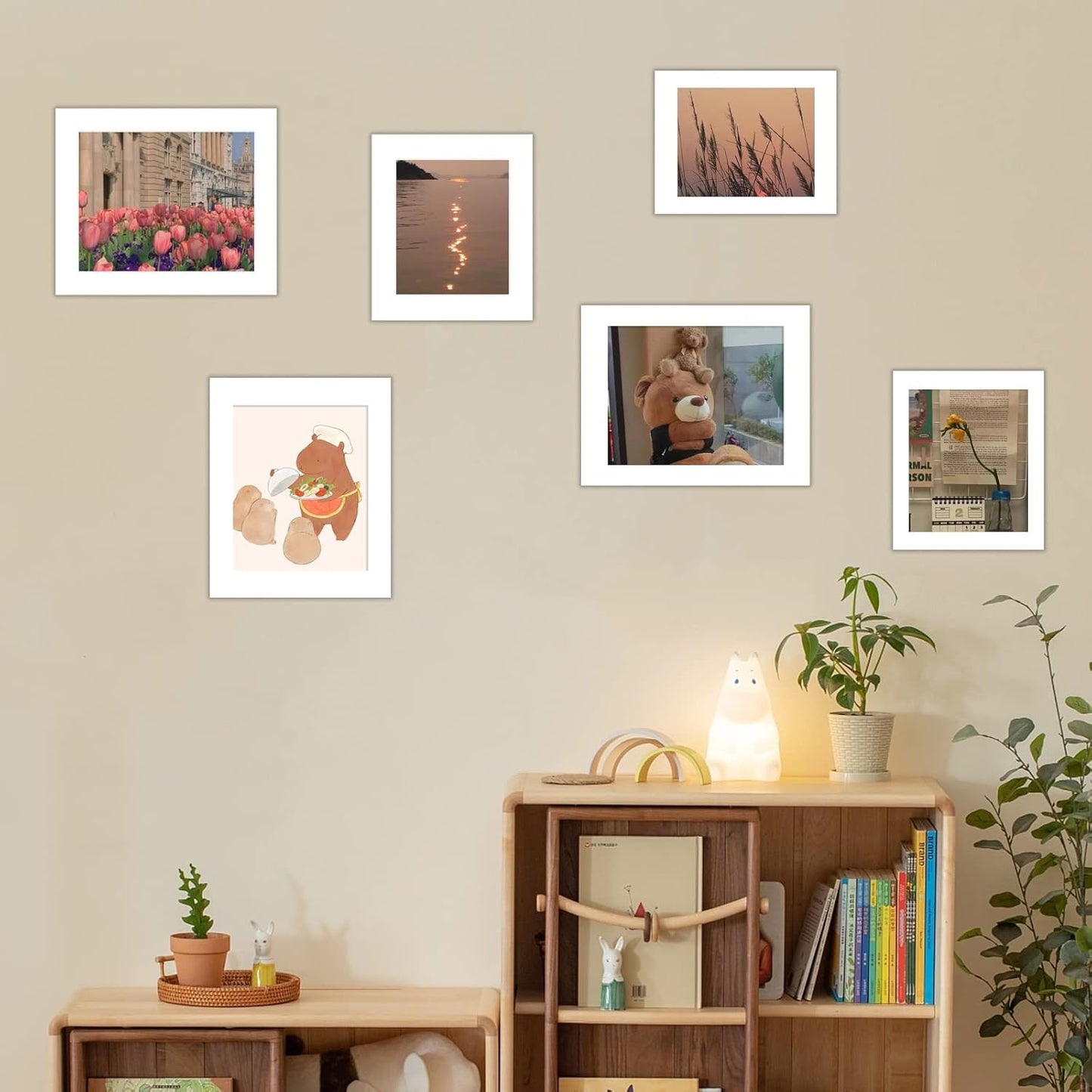 HOTUO 10 Pack Acid Free White Picture Frame Mats, Pre-Cut 11x14 Picture Mats with Ivory Core Bevel Cut for 8x10 Photo, Signature Friendly 4 Ply Thickness Photo Mat for Frames/Artwork/Print/Picture