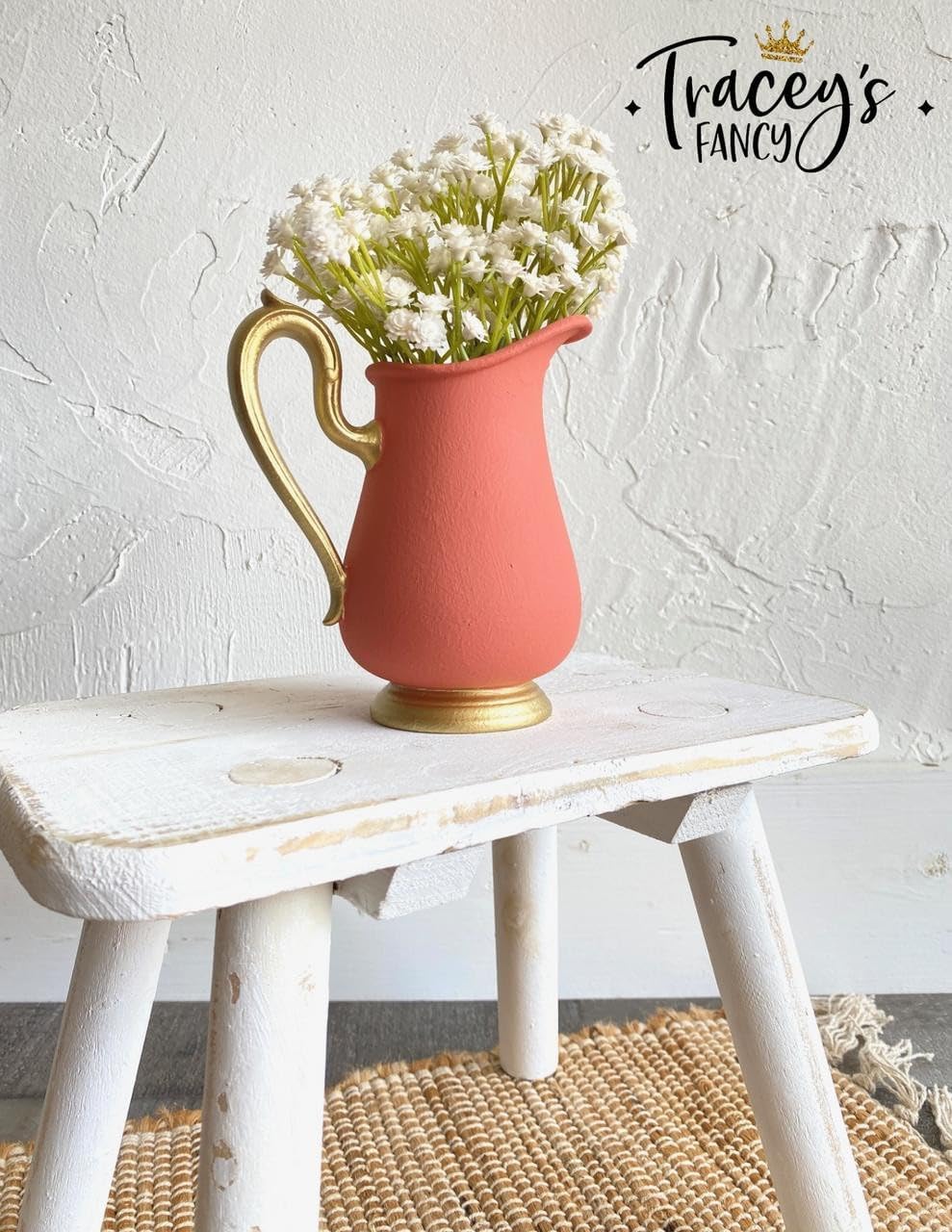 Dixie Belle Paint Company Chalk Finish Furniture Paint - Cottage Door (4oz) - Matte Dusty Coral Chic Chalk Mineral DIY Furniture Paint
