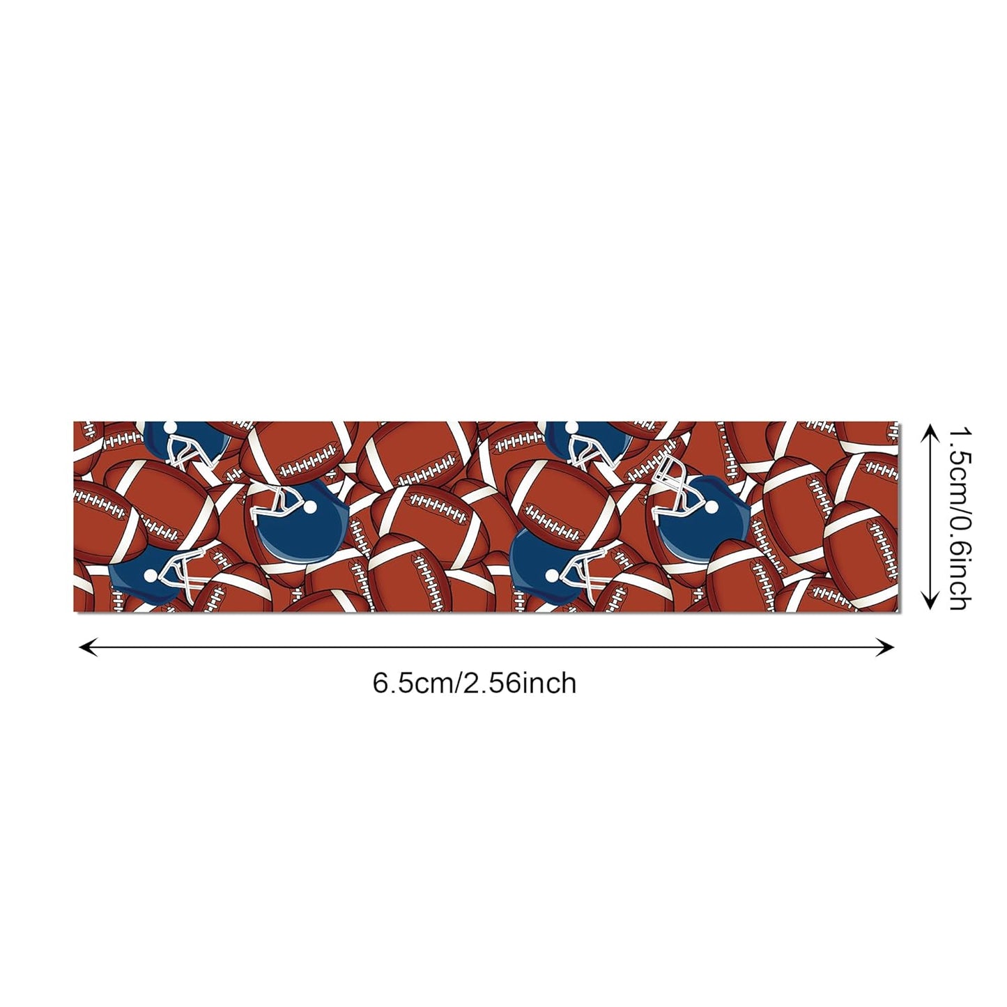 Adirasenotek 12 Rolls Sports Washi Tape,Rugby Football Washi Tape Set Decorative Paper Stickers Decorative Tape, DIY Craft Scrapbook Art Crafts Wrapping Decor for Gifts Wrapping
