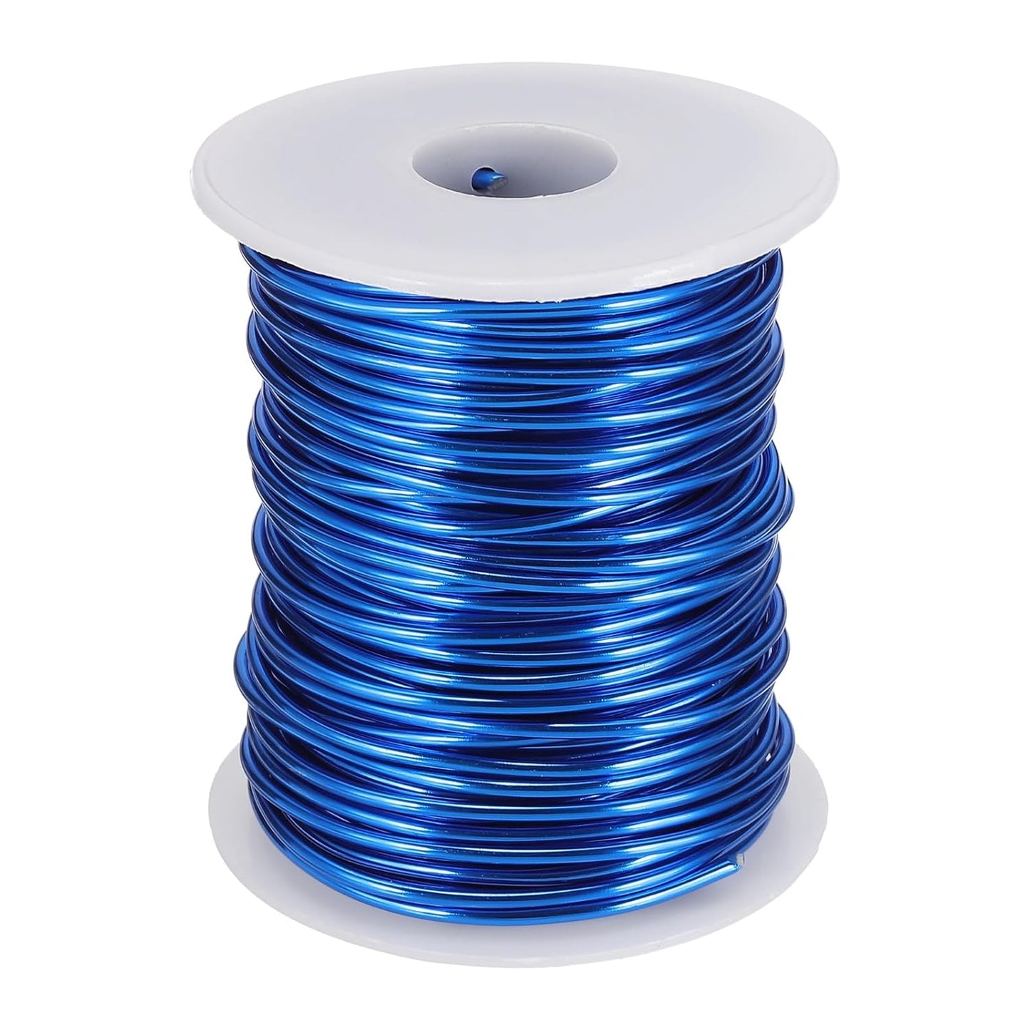 uxcell 12 Gauge / 2mm Anodized Aluminum Wire for Jewelry Craft Making, 102 Feet Bendable Flexible Wire for DIY Home Decor Gardening Sculpture, Dark Blue