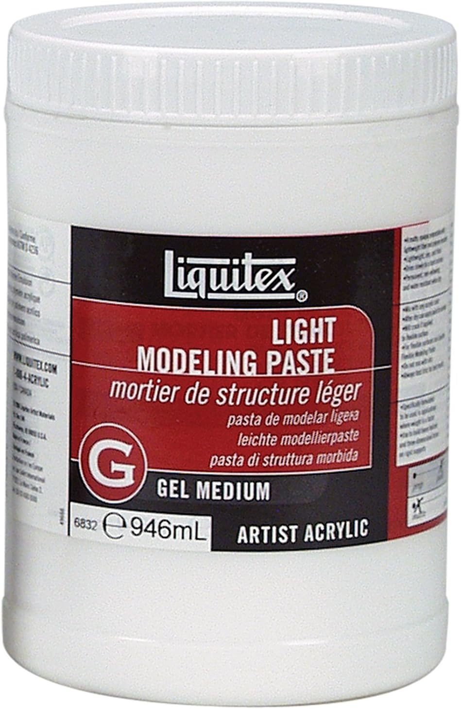 Liquitex Professional Light Modeling Paste. 946ml (32-oz)