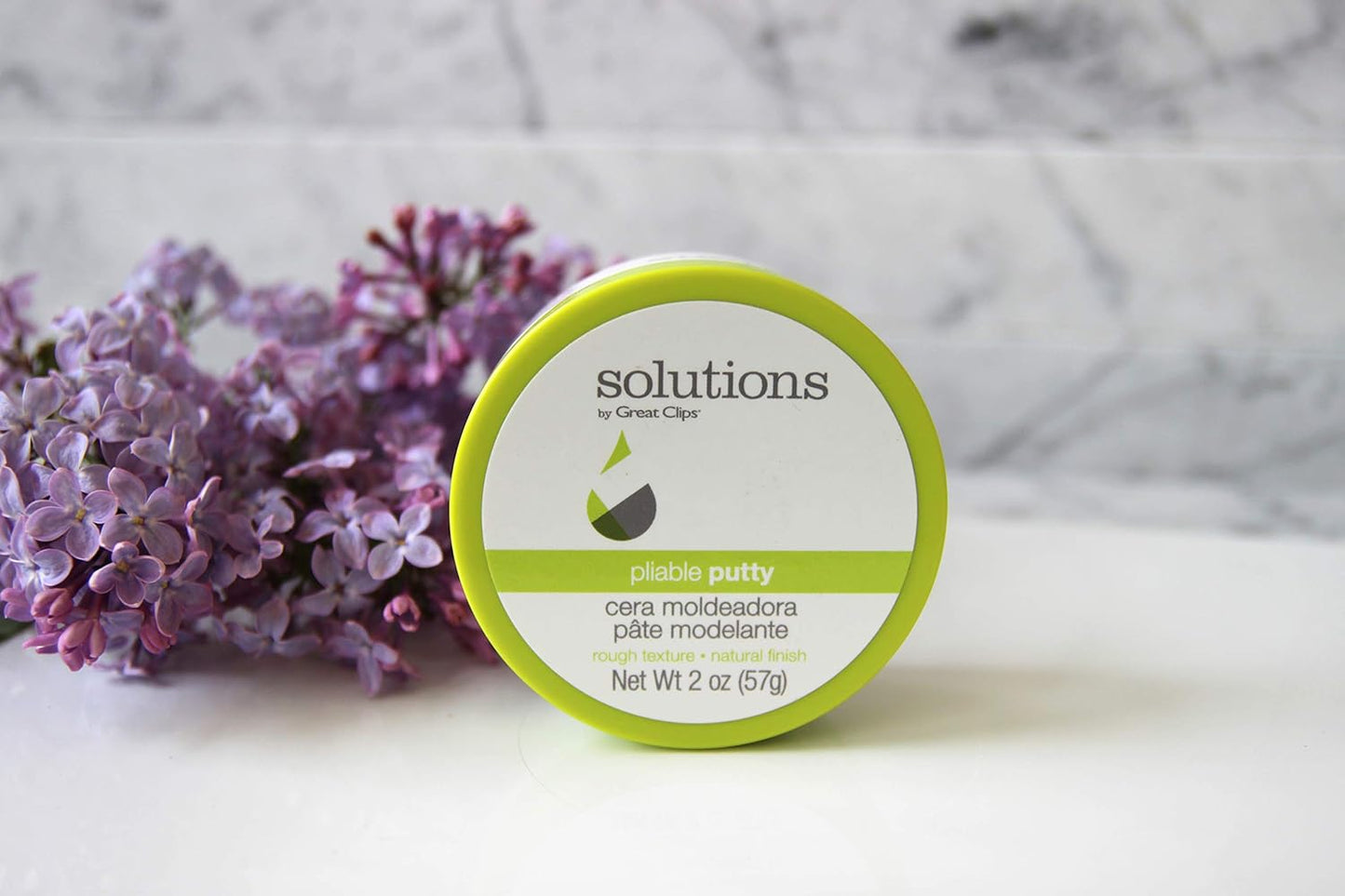 GREAT CLIPS Solutions Pliable Putty, 2oz | Finishing Hair Product w/Medium, Workable Hold | Provides Flexibility & Texture