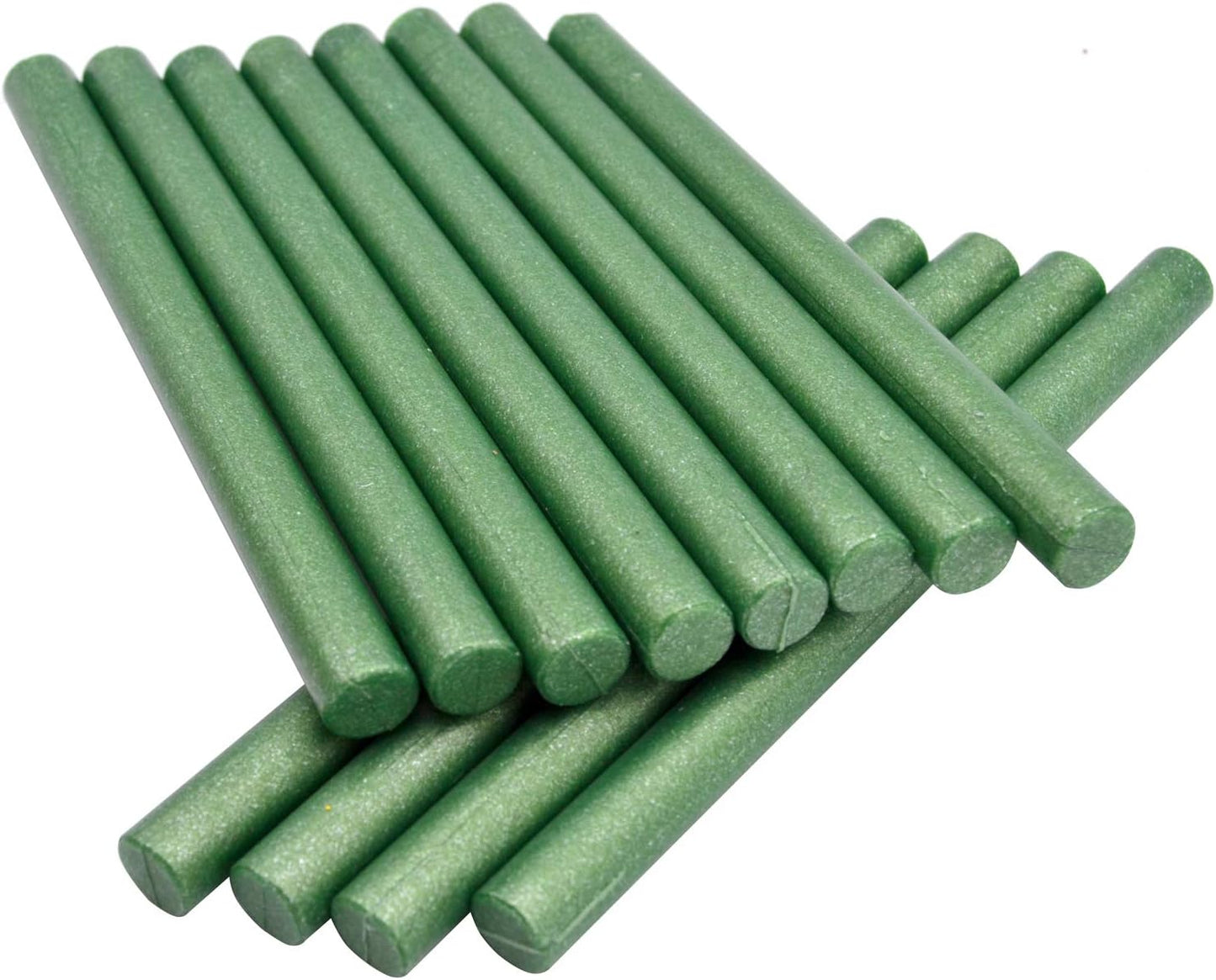 Shimmer Green Vintage Sealing Wax Sticks for Standard Size Hot Melting Glue Gun - Pack of 12