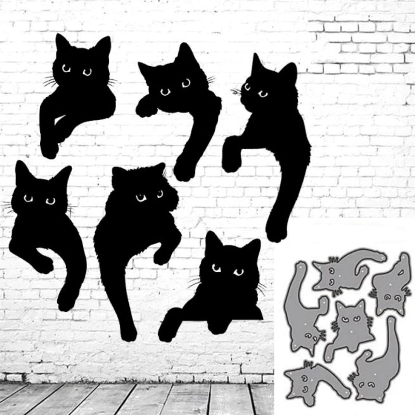 Cutting Dies Metal Stencils Scrapbooking Tools DIY Embossing Template for Paper Card Making Album Arts Crafts Supplies (Cat-10.7x8.6cm)