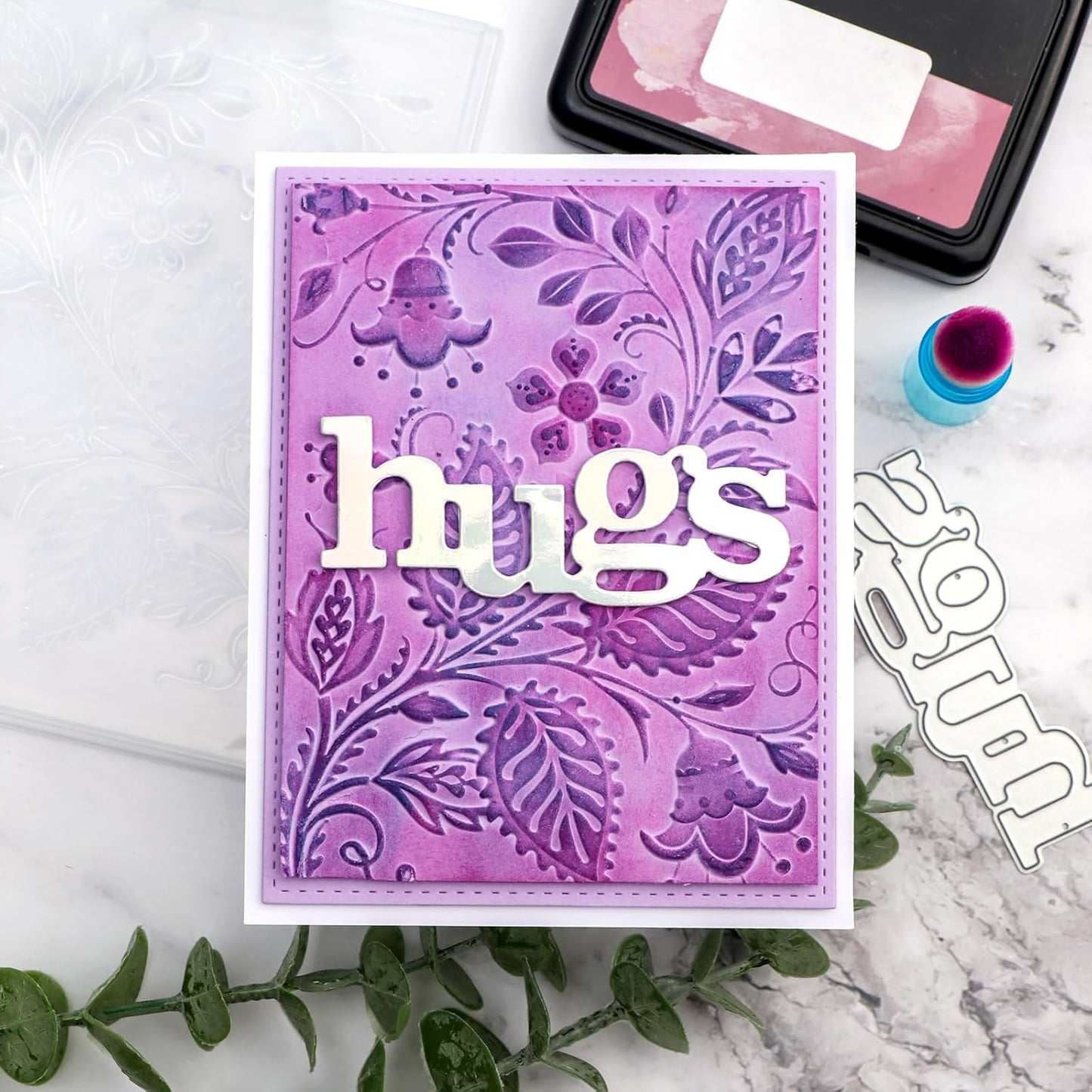 BAOFALI 3D Morning Glory Embossing Folders for Card Making,Embossing Template Paper Card Embossing Stencil for DIY Scrapbooking Photo Album Card Paper Craft Decoration 6.3" L x 4.5" W