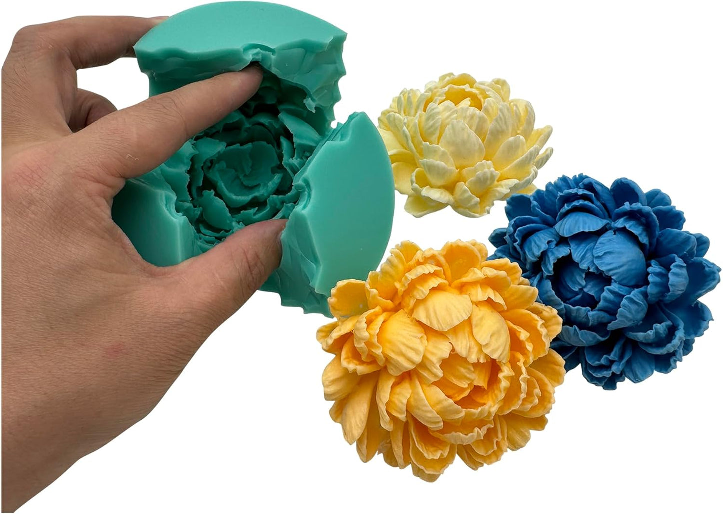 3D Blooming Chrysanthemum Silicone Mold for Crystal Epoxy Resin Flower,Home Decoration Flower Molds Aroma Plaster Stone Disffuer Mould, DIY Candle Wax Resin Craft Silicone Mould