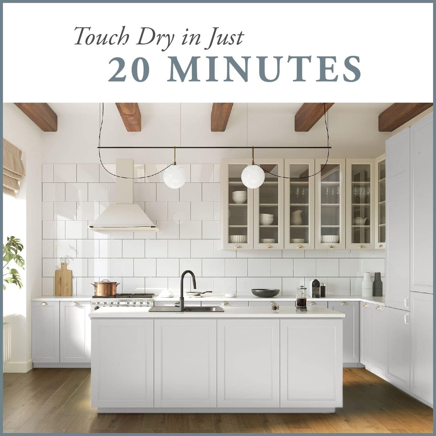 AMY HOWARD AT HOME Chalk-Based One Step Paint for Furniture, Cabinetry, Decor, Finish, and More | No Stripping, Sanding, or Priming | Ultra-Light Base | 16 Ounce | Serengeti Gray