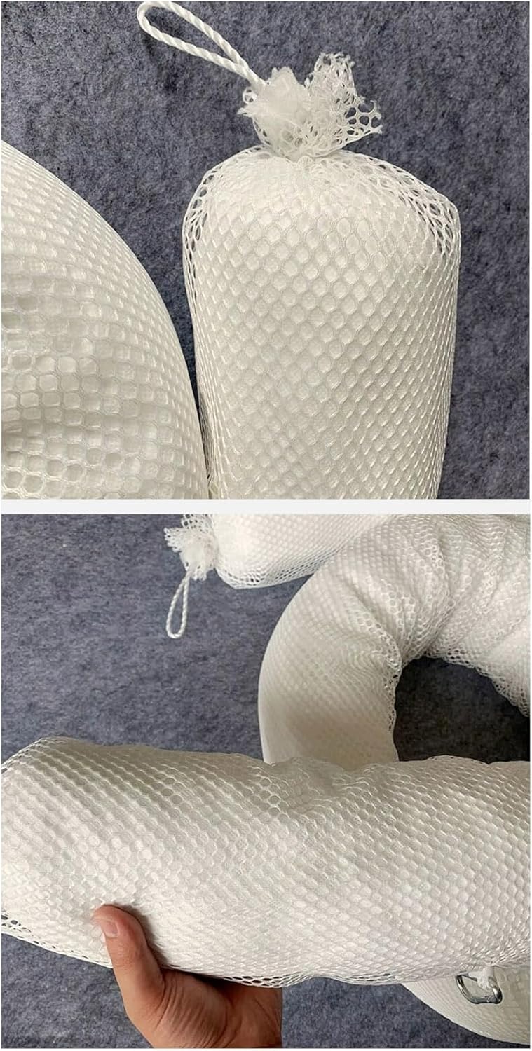 XIFENG Oil Absorbent Socks Oil Boom Soak up Oil Diesel Fuel Hydrocarbon Based Fluids, 6 Gallon (27L) Absorbency Per Sock, 5" Diameter 9.8' Length (12.7cm*3m) Clean Oil Spills(Size:Pack of 5)