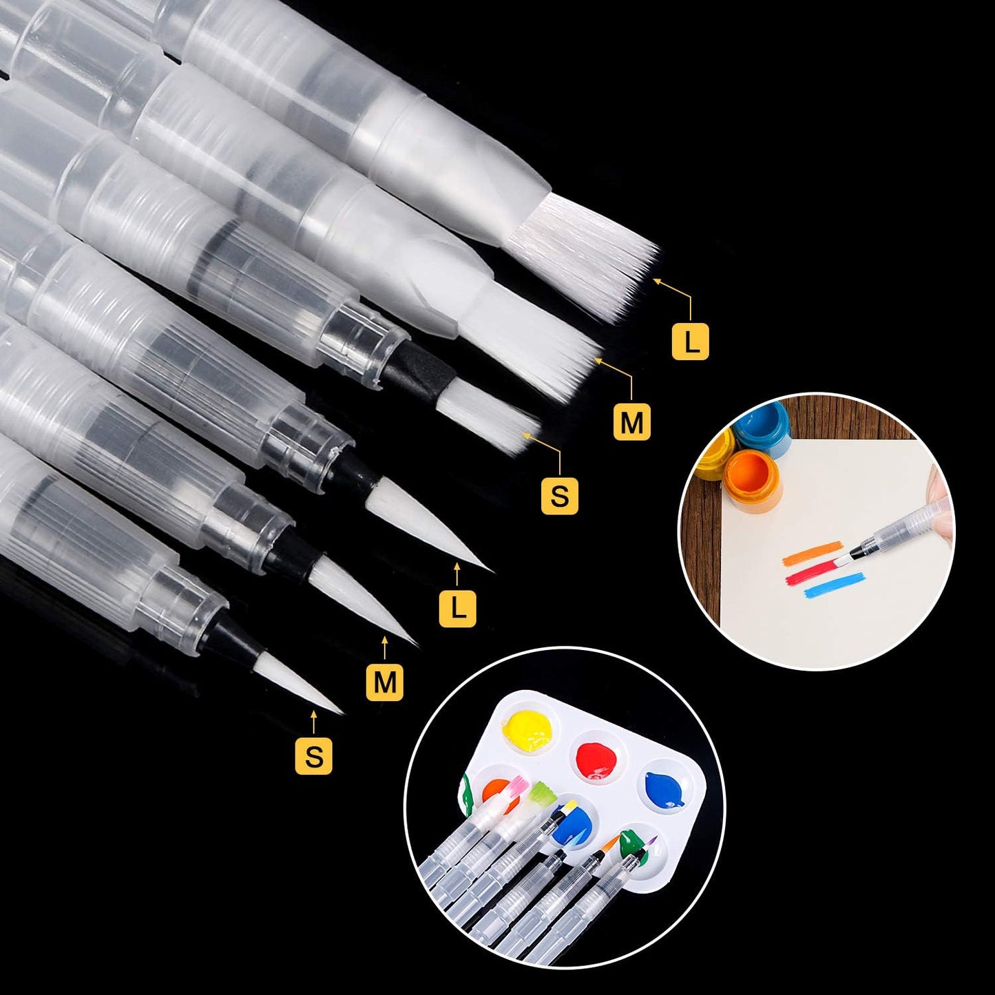 UPINS 18 Piece Water Color Brush Pen Set, Watercolor Paint Pens for Painting Markers