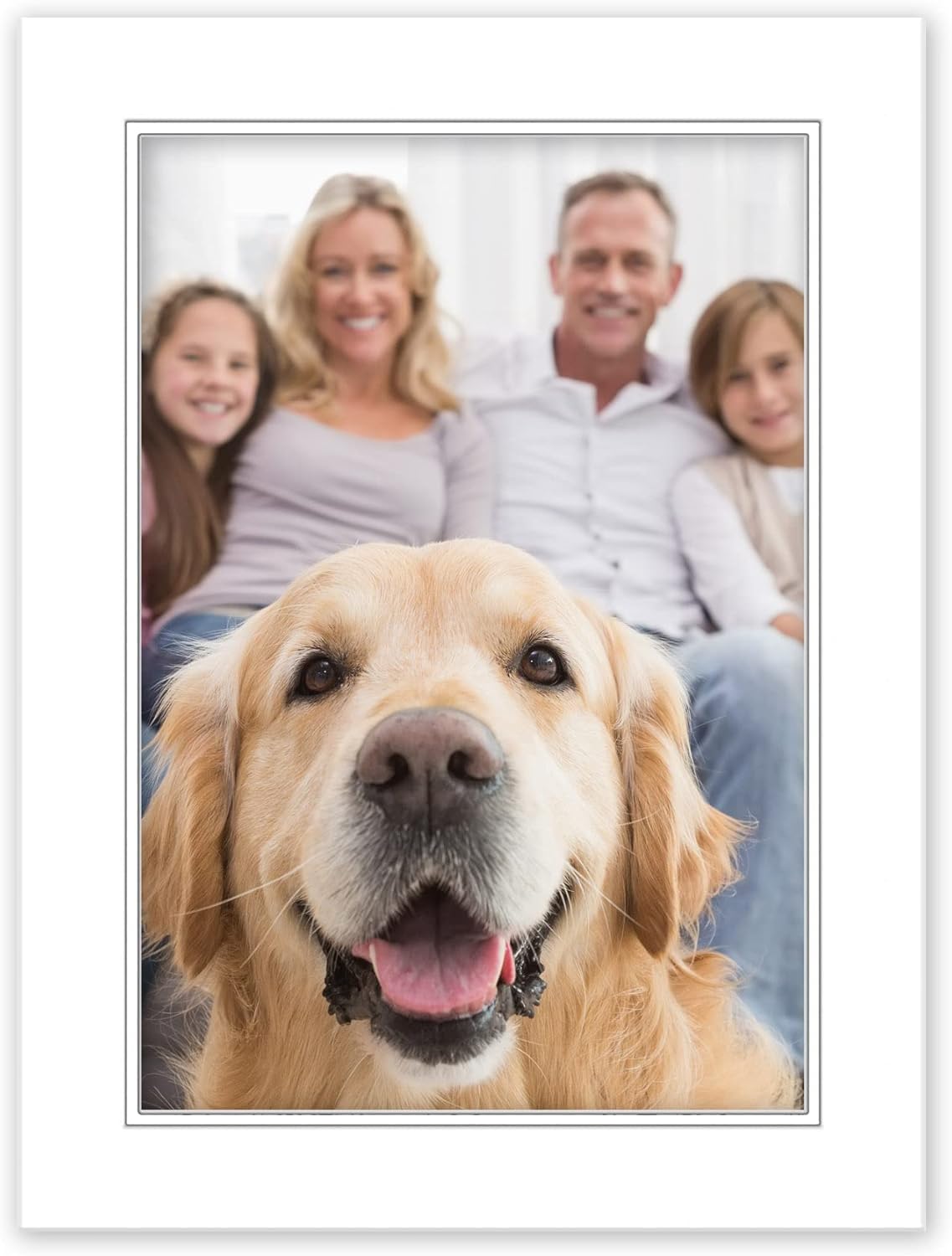 24x36 Mat for 20x30 Photo - Precut White on White Double Mat Picture Matboard for Frames Measuring 24 x 36 Inches - Bevel Cut Matte to Display Art Measuring 20 x 30 Inches - Acid Free ONE MAT