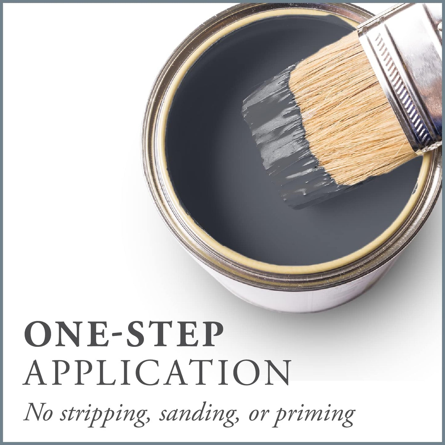 AMY HOWARD AT HOME Chalk-Based One Step Paint for Furniture, Cabinetry, Decor, Finish, and More | No Stripping, Sanding, or Priming | Medium Base | 32 Ounce | Vanderbilt Gray