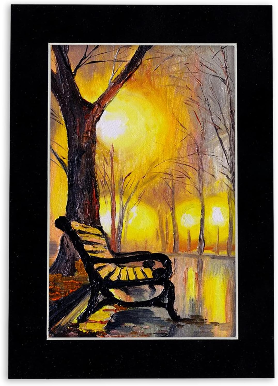 8.5x11 Mat Bevel Cut for 7x9 Photos - Acid Free Black Suede Precut Matboard with Backing Board and Crystal Clear, Self Seal Photo Mat Bag - for Pictures, Photos, Framing - 4-ply Thickness