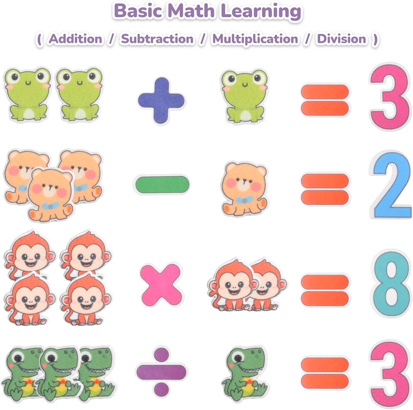 CHEFAN Felt Ten-Frame Set Math Manipulative Counter for Elementary, Numbers Learning Counting Toy for Kids, Montessori Math Educational Game, 2 Ten Frames & 162PCS for Kindergarten, 3+ Years Old