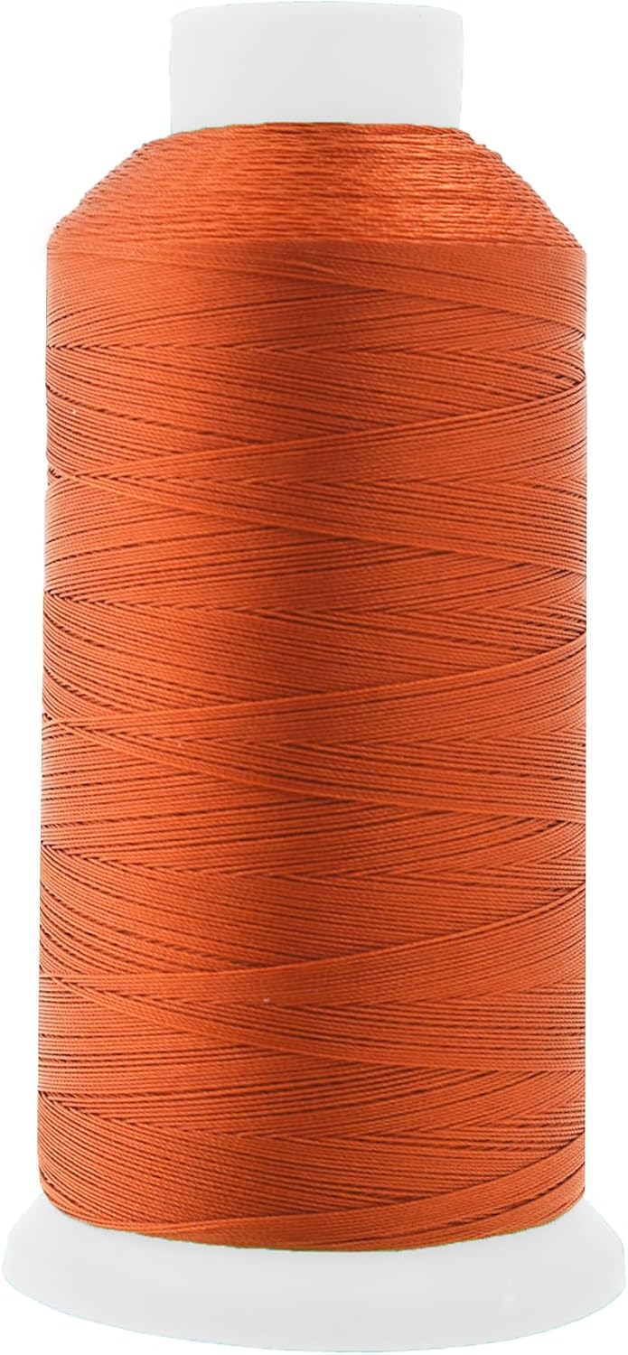 Mandala Crafts Rust Heavy Duty Thread -1500 Yds Tex 90 Thread for Sewing Drapery Jeans Leather Hair Outdoor Marine Upholstery