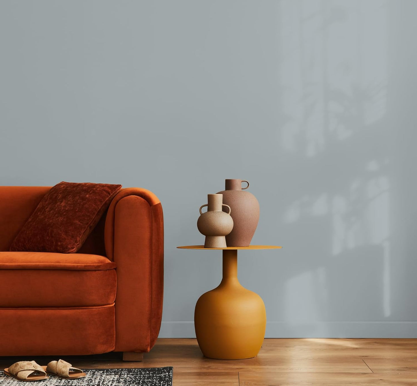 EVOLVE Paint & Primer: Environment-friendly, Low Sheen with One-coat Coverage for Interior & Exterior surfaces (Pebble Gray, 1-Gallon)
