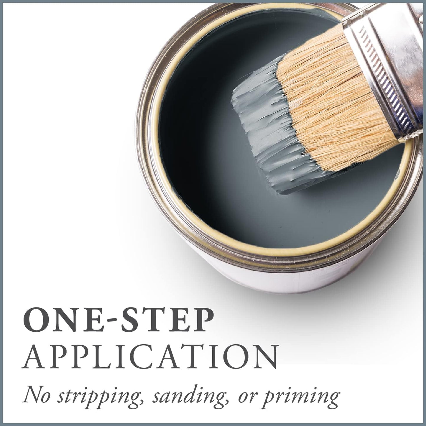 AMY HOWARD AT HOME Chalk-Based One Step Paint for Furniture, Cabinetry, Decor, Finish, and More | No Stripping, Sanding, or Priming | Medium Base | 16 Ounce | Geyer Gray