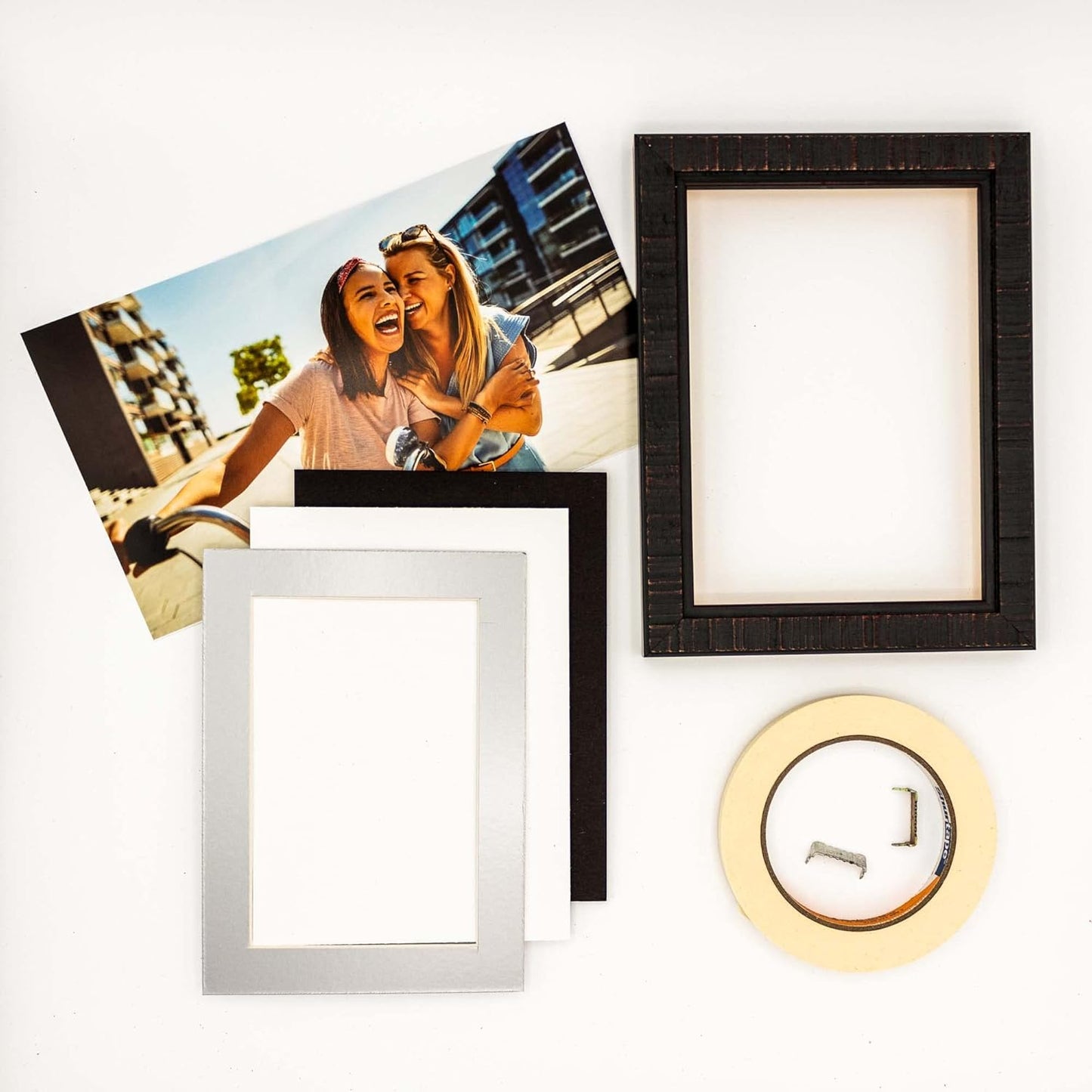 6x8 Mat for 8x10 Frame - Precut Mat Board Acid-Free Metallic Silver 6x8 Photo Matte for a 8x10 Picture Frame, Premium Matboard for Family Photos, Show Kits, Art, Picture Framing, Pack of 25 Mats