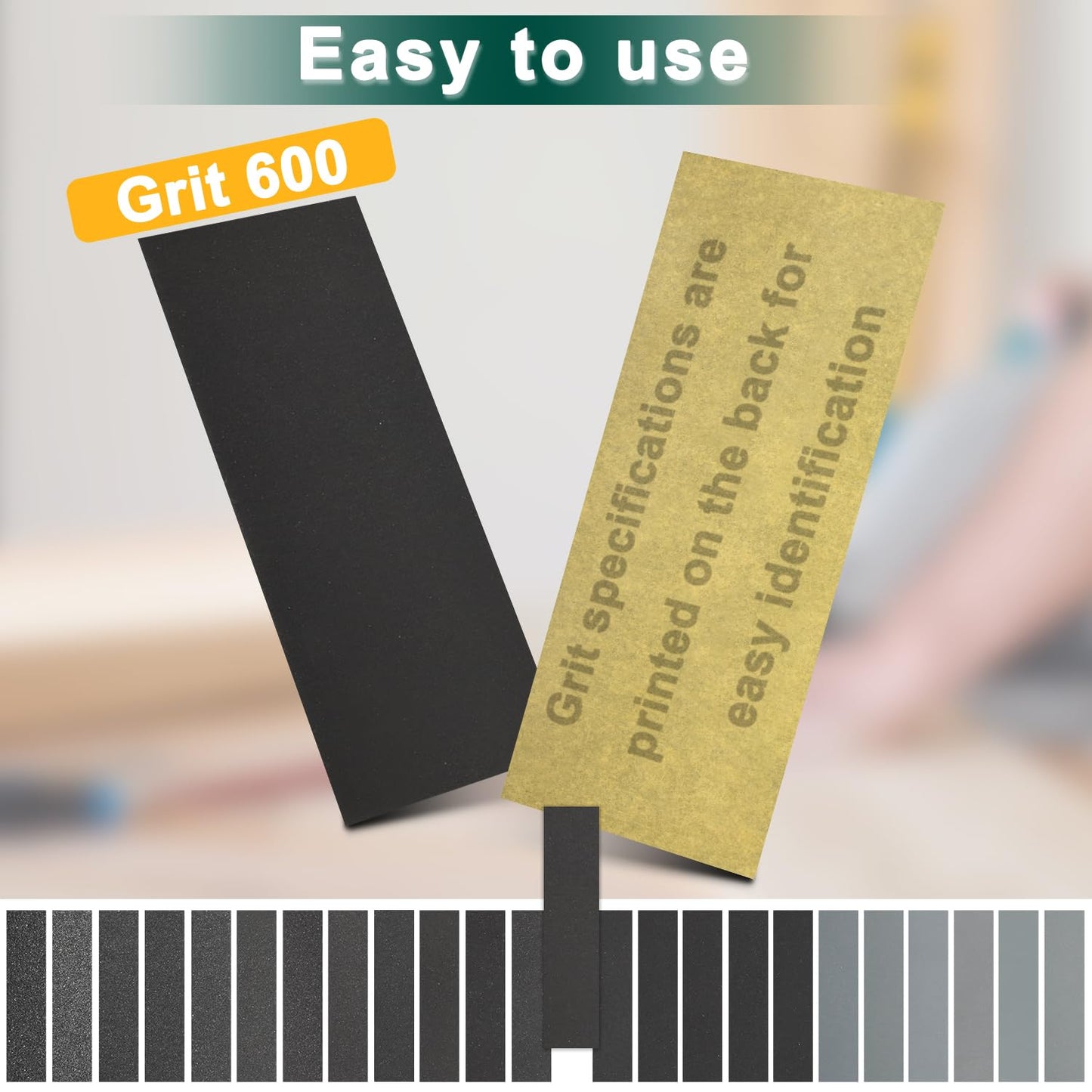 20PCS Sand Paper 600 Grit Sandpaper Sheets, 9 x 3.6 Inch Wet Dry Sandpaper Sheets, Sand Paper for Metal, Wood Furniture, Automotive and Crafts