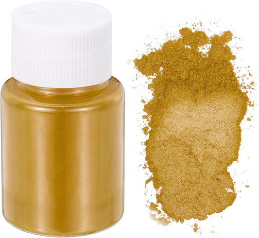 uxcell 10g/0.35oz Cosmetic Grade Mica Powder, 600 Mesh Mica Powder Natural Resin Epoxy Pigment Powders for Casting Resin, Candle Dye, DIY Nail Polish and Lip Gloss, Ochre