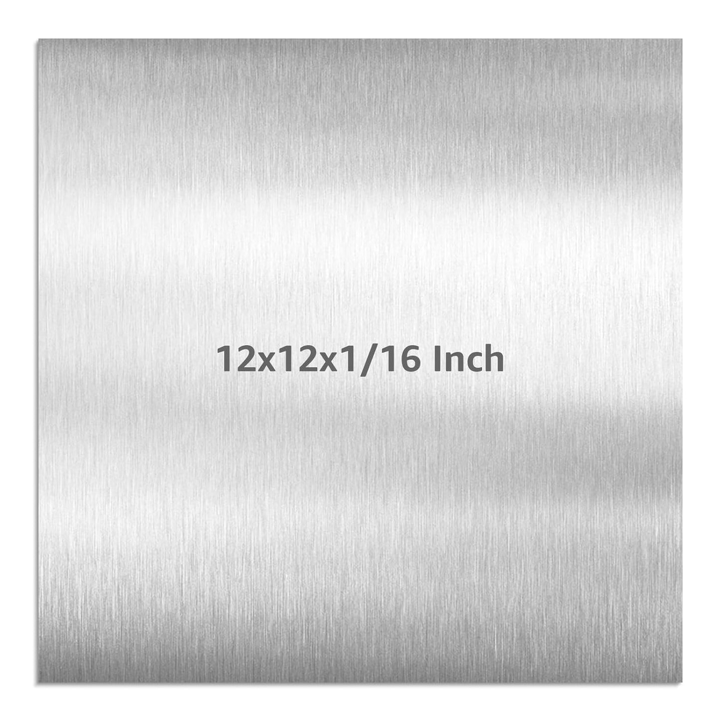6061 T651 Aluminum Sheet Metal 12" x 12" x 1/16" (0.06") Rectangle Metal Plate Covered with Protective Film, 1.5mm Flat Aluminum Plate for Crafting and Industry