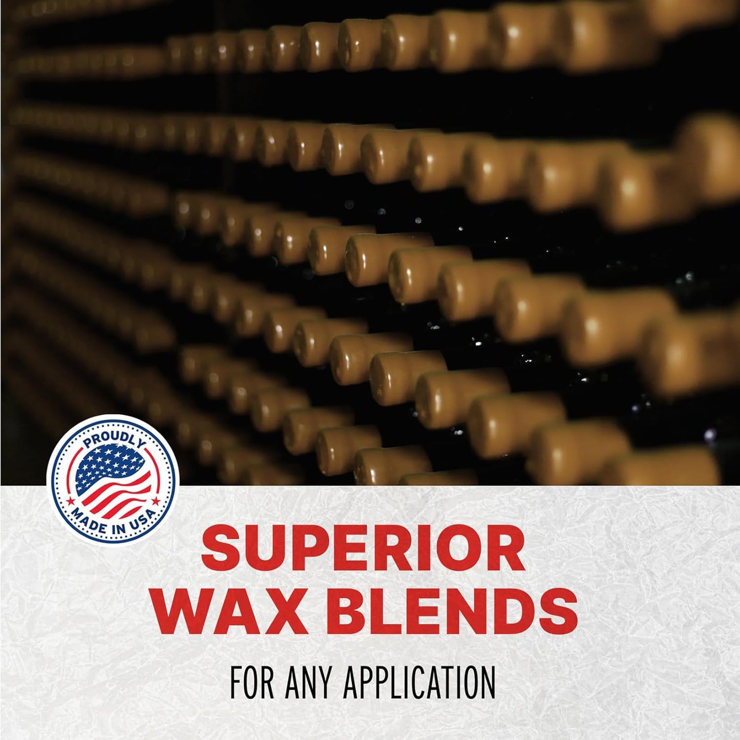 Blended Waxes, Inc. Bottle Sealing Wax, Pastille Wax Seal Beads For Wine, Beer, and Liquor Bottle Sealing, Seals Between 25-30 Bottles, 1 lb, Bronze Metallic