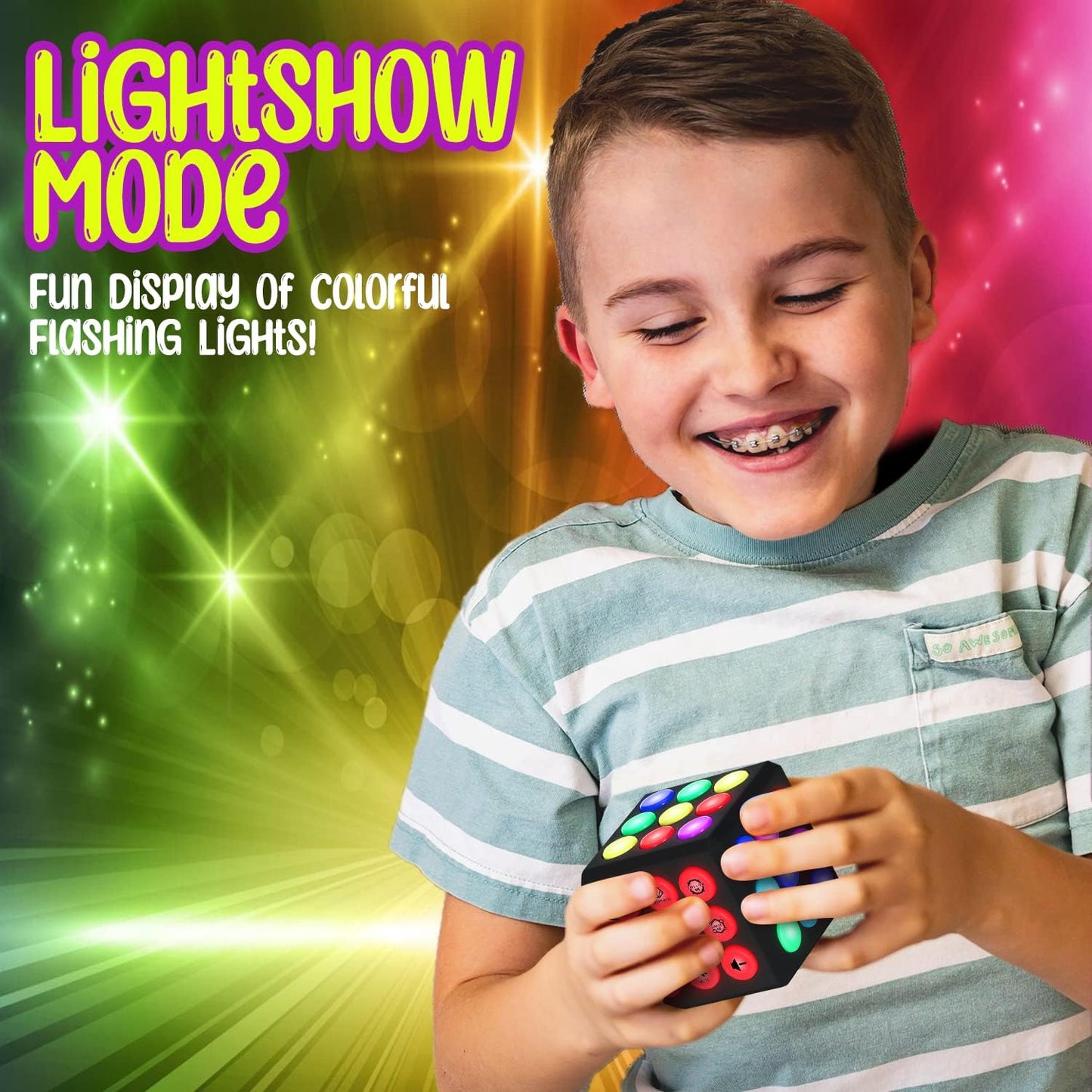 Electronic Brain & Memory Game Cube - Fun Toy Gift Ideas for Ages 6-12+ Year Old Boy & Girl - Cool Toys for Boys and Girls - Handheld Games Gifts for Kids and Teens