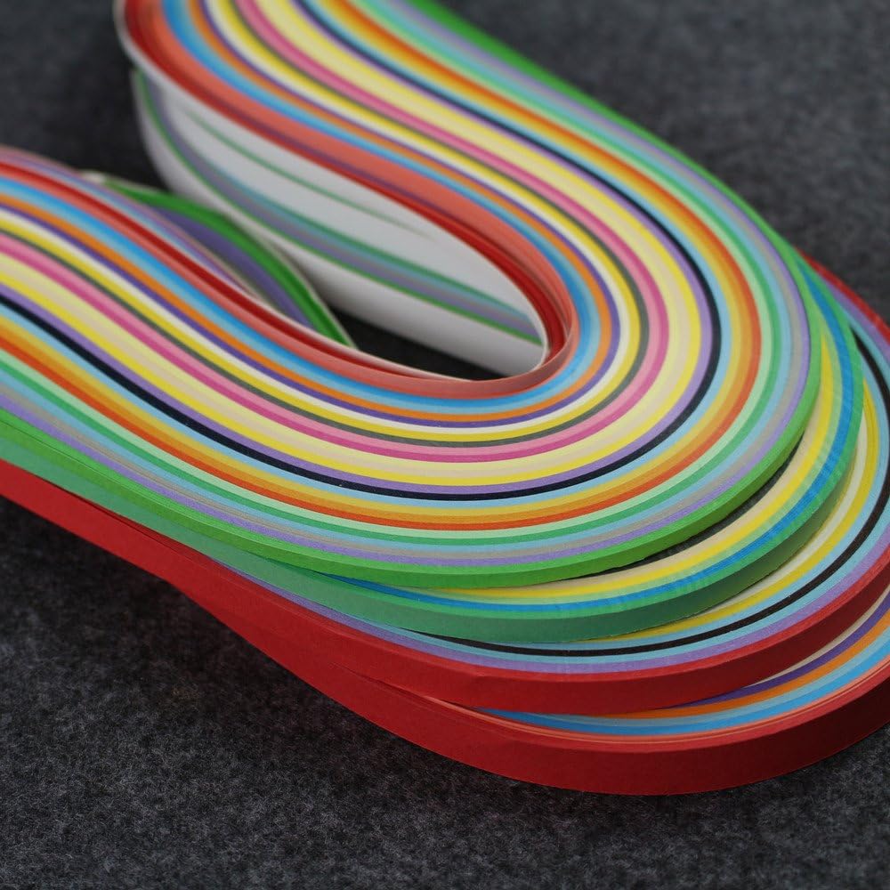 IMISNO Paper Quilling Strips Set 1040 Strips 26 Colors (3/5/7/10mmx38cm,Pack of 4 Sets)