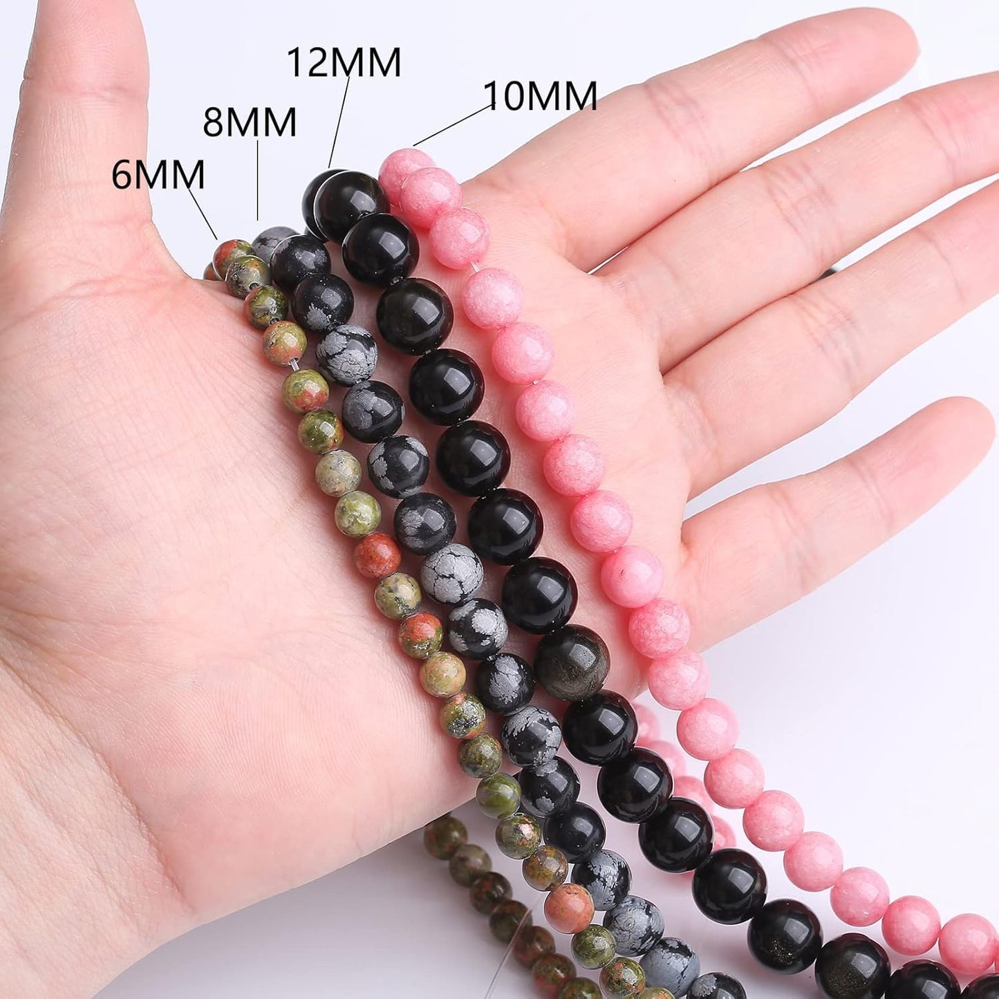 90PCS 4MM Yellow Malachite Beads Natural Gemstone Round Stone Beads for Jewelry Making DIY Energy Stone Healing Power Bracelet 15"