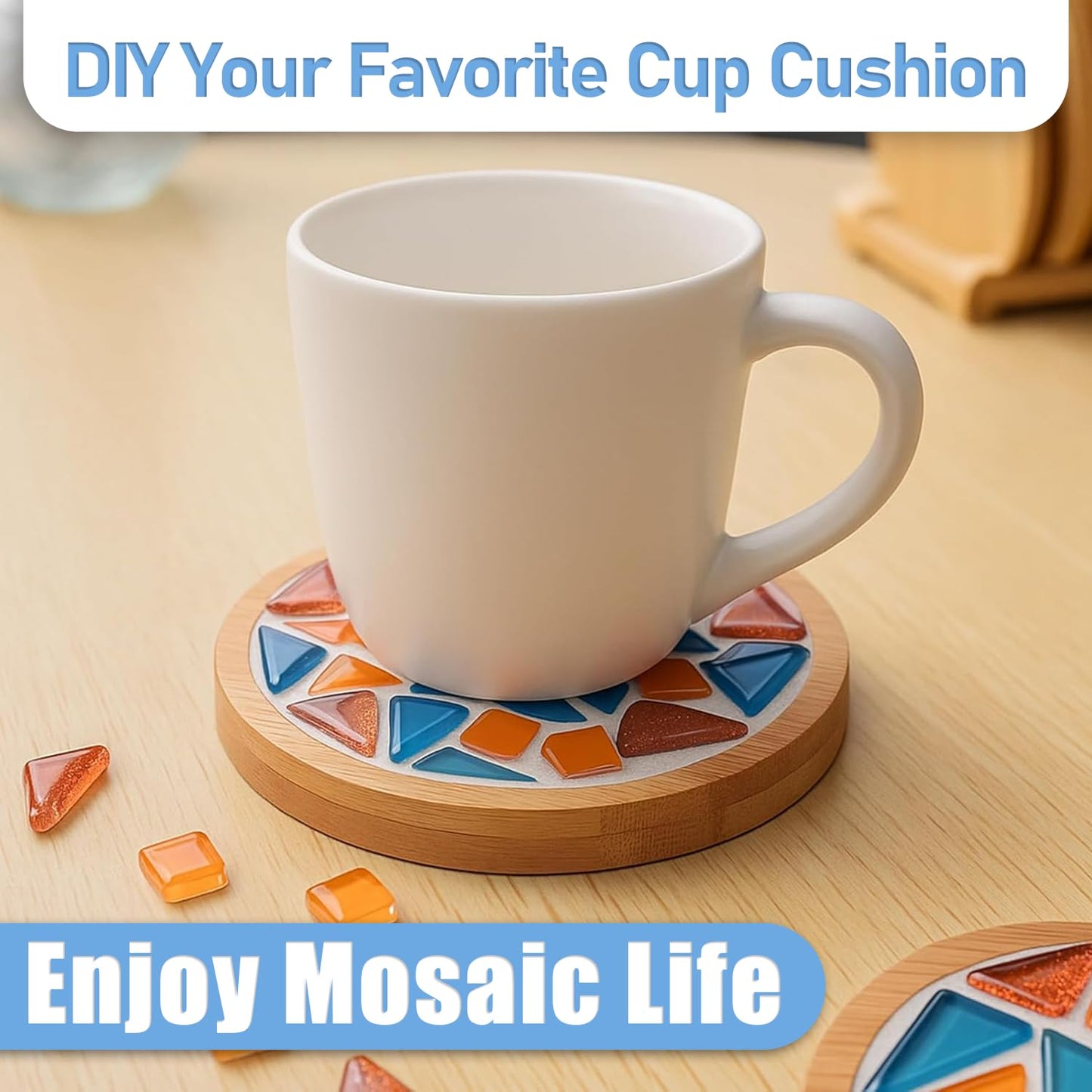 Mosaic Crystal Grout, Mosaics Tile Tools, Mosaic Tile Accessories – Essential for Handmade Grouting and Perfect for DIY Craft Projects (White, 12.3oz)