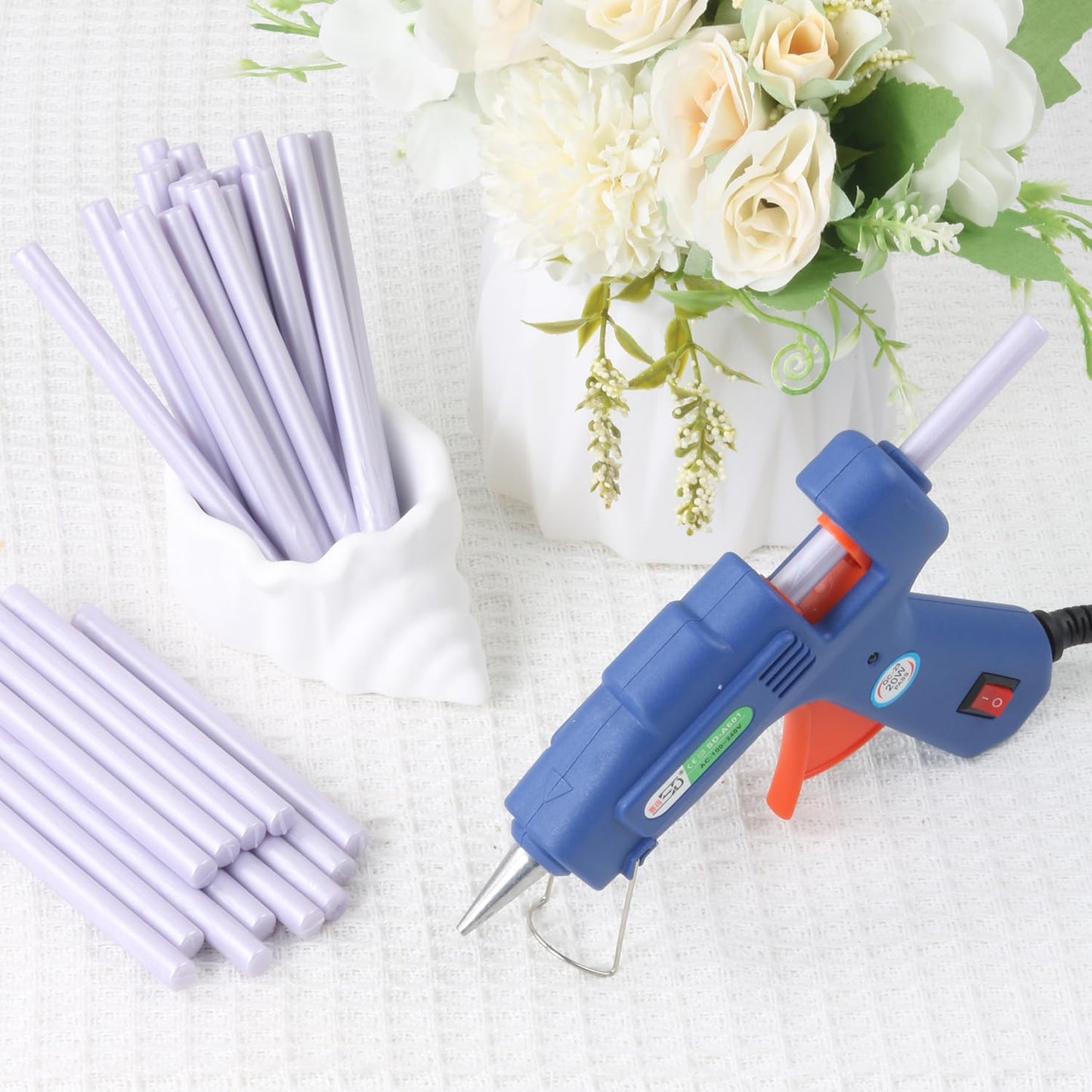 Light Purple Wax Seal Sticks, 30pcs Sealing Wax Sticks, HOSEALING Glue Gun Wax Seal Sticks for Wax Seal Stamp, Premium Sealing Wax for Wedding Invitations, Letter, Envelope (Mini Size)