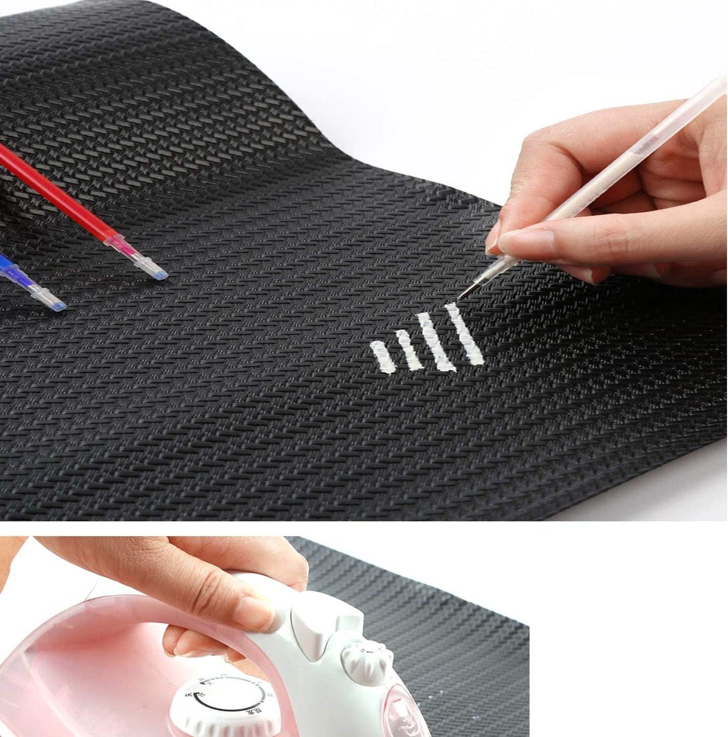 Heat Erasable Fabric Marking Pens with 28 Refills for Tailors Sewing, and Quilting Dressmaking, 4 Colors Heat Erase Pens for Fabrics.