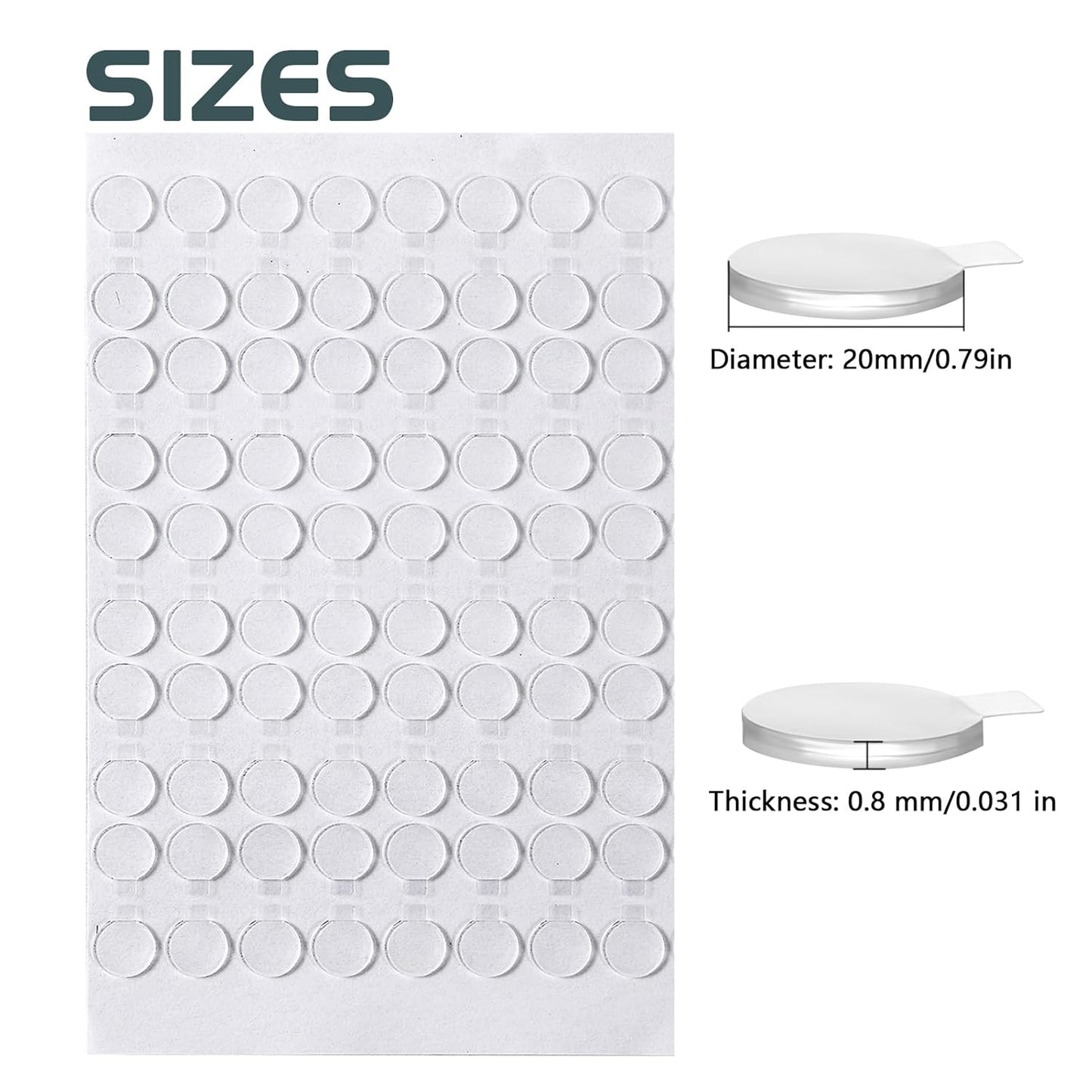 Adhesive Stick dots Two-Sided Sided Mounting Putty Stick Tack for Wall Hanging Crafts Balloons Festival Party Decorations,Clean Removable()