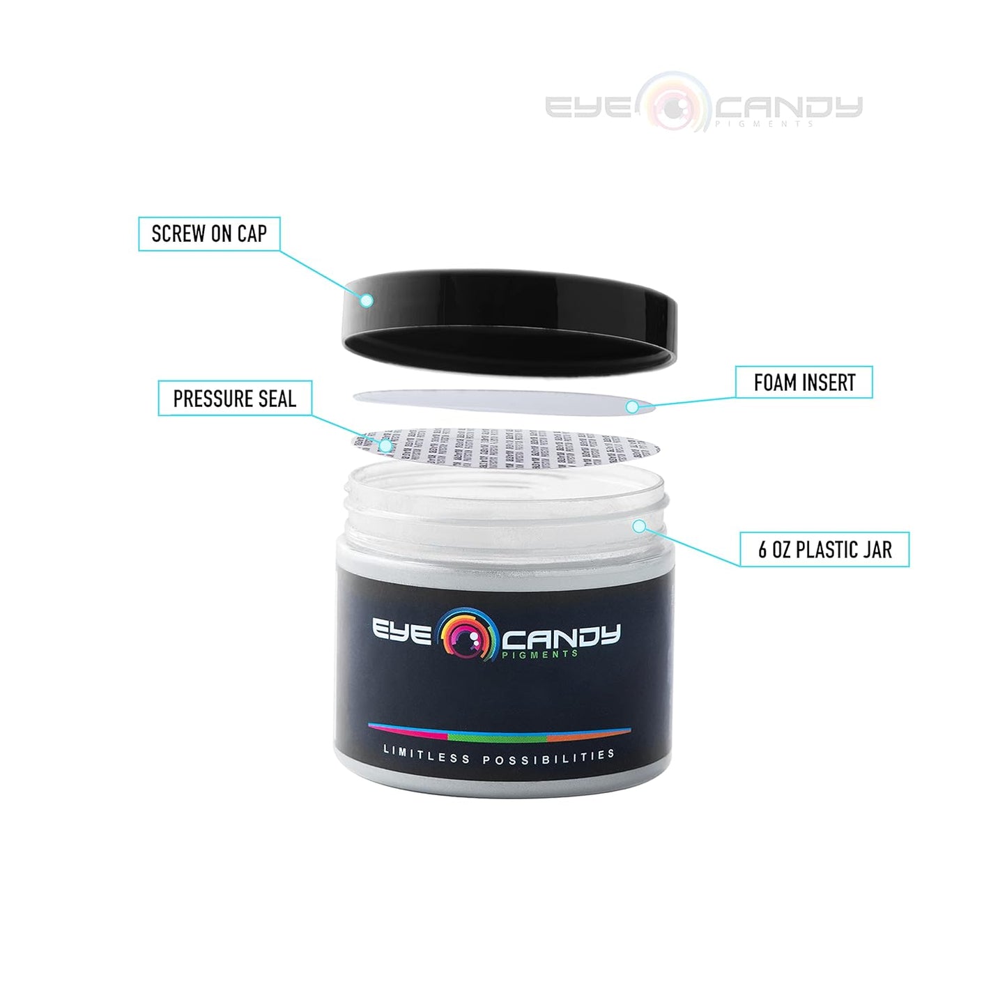 Eye Candy Pigments Premium Ghost Mica Powder - Galactic Ghost Green (50gr) - for Epoxy, Resin, Soap, Paint, Woodworking, Acrylic Pouring, Bath Bombs, Fishing Lures - DIY Arts and Crafts Additive