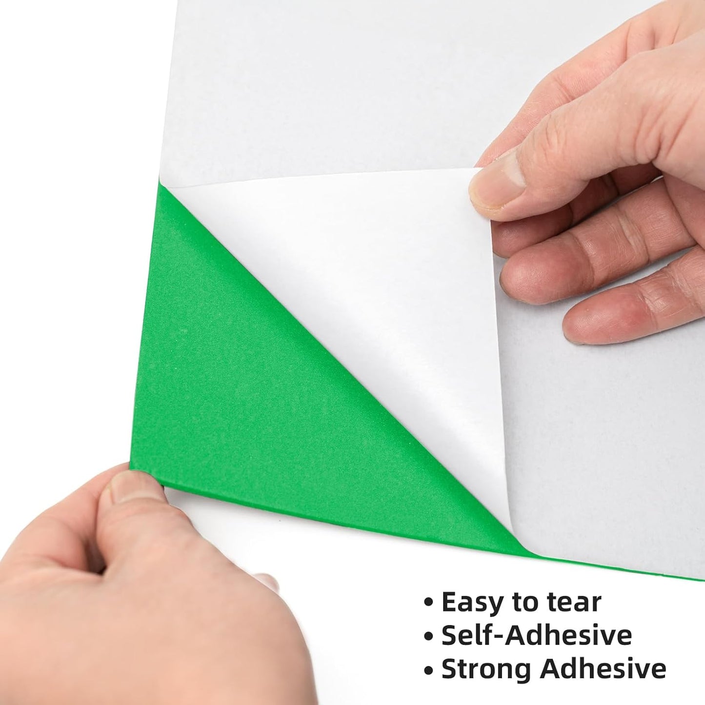 MEARCOOH Self Adhesive Foam Sheets, Green 9x12 Inch 2mm Sticky Eva Foam Paper for Crafts Cardmaking Photo Frames Classroom Scrapbooking Christmas Crafts (Green 10 Sheets)