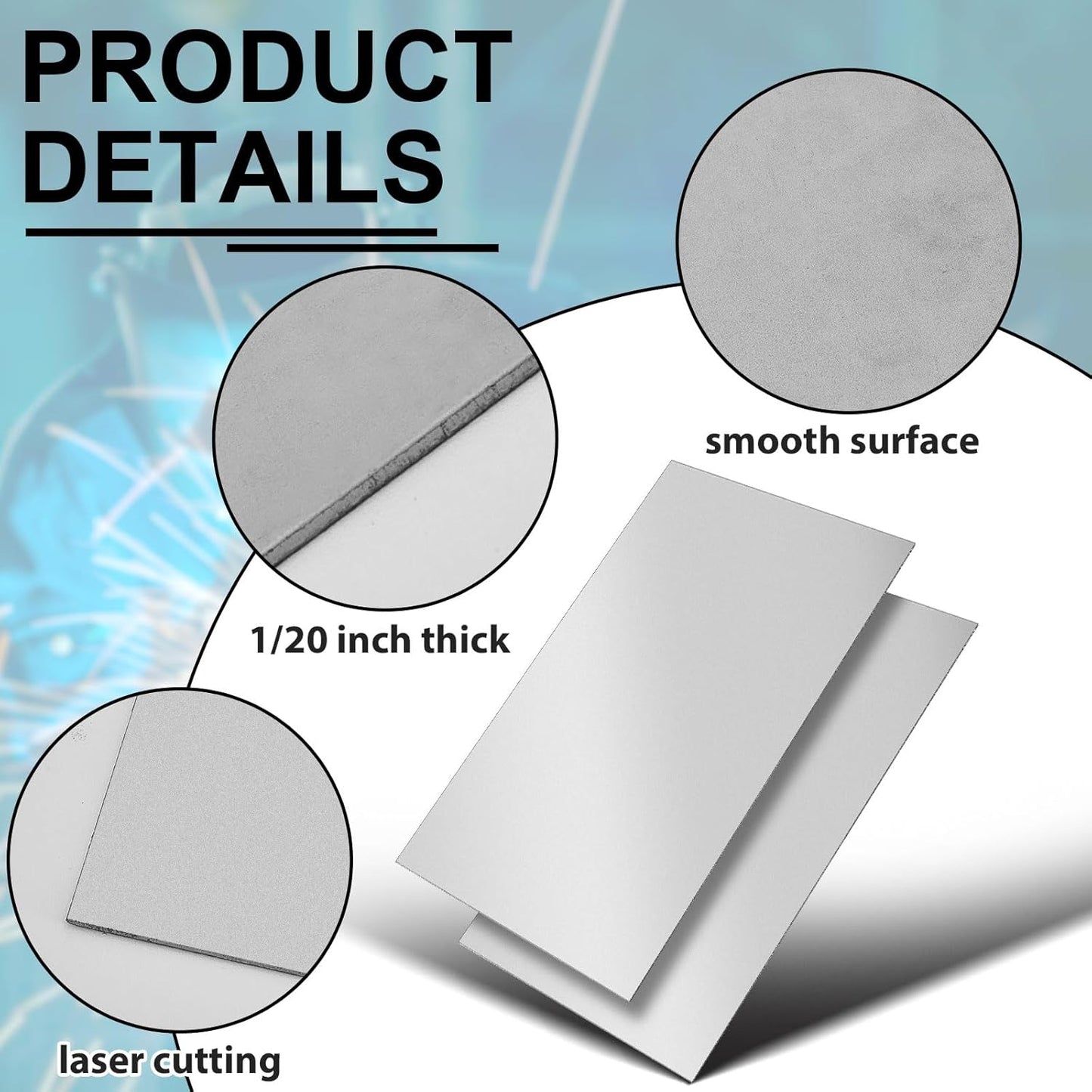 1 Pcs 16 Gauge 24 x 48 Inch Metal Steel Sheet Steel Plate Mild Carbon Cold Rolled Square Weldable Metal Panels for Outside Industrial DIY Use Projects Weld Accessories
