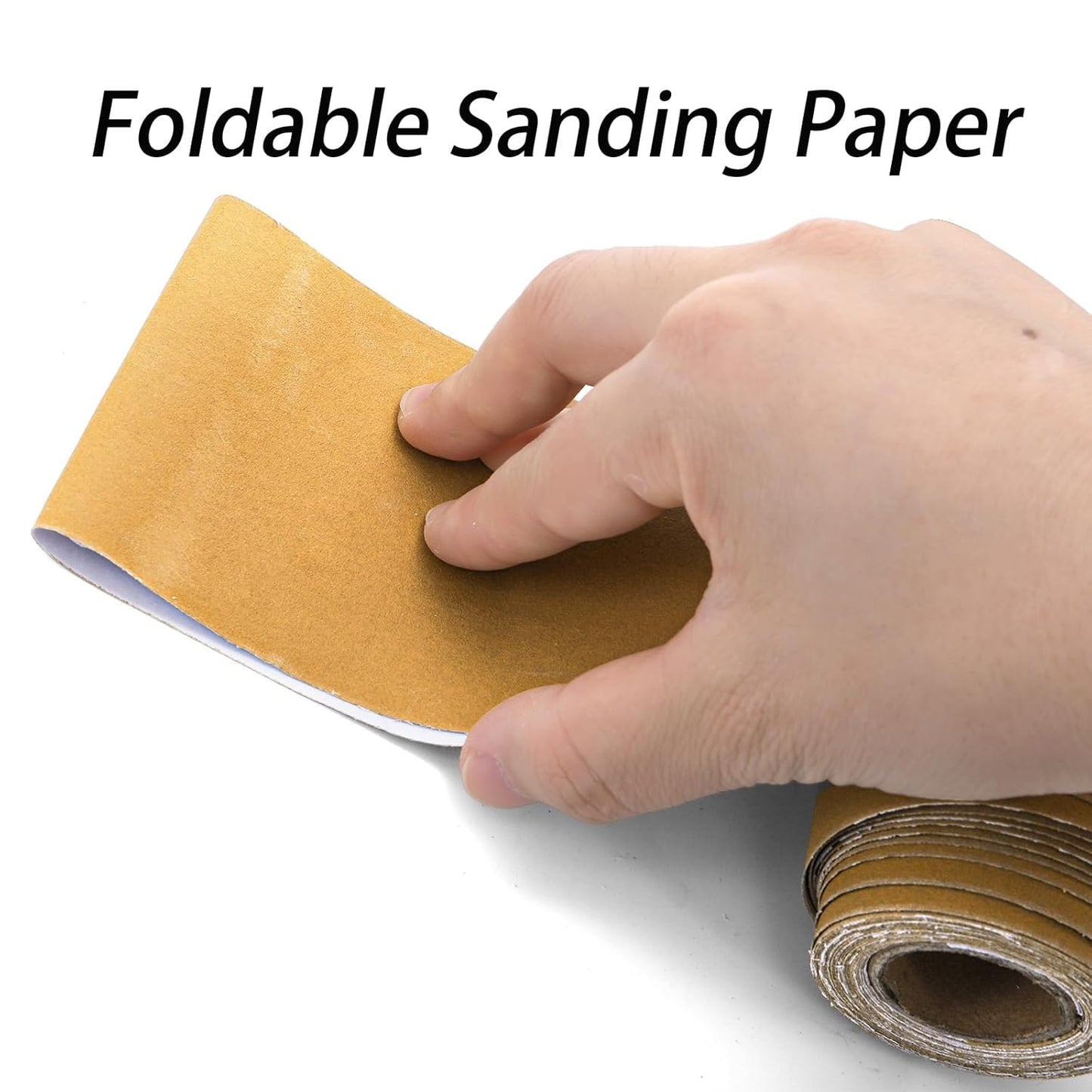 TOPZEA PSA Longboard Sandpaper Rolls Set, 80/120/220/320 Grit, Total 20 Yards, 2-3/4" Wide, 4 Grits Continuous Longboard Sanding Paper for Automotive Body, Woodworking, Air File & Hand Sander Blocks