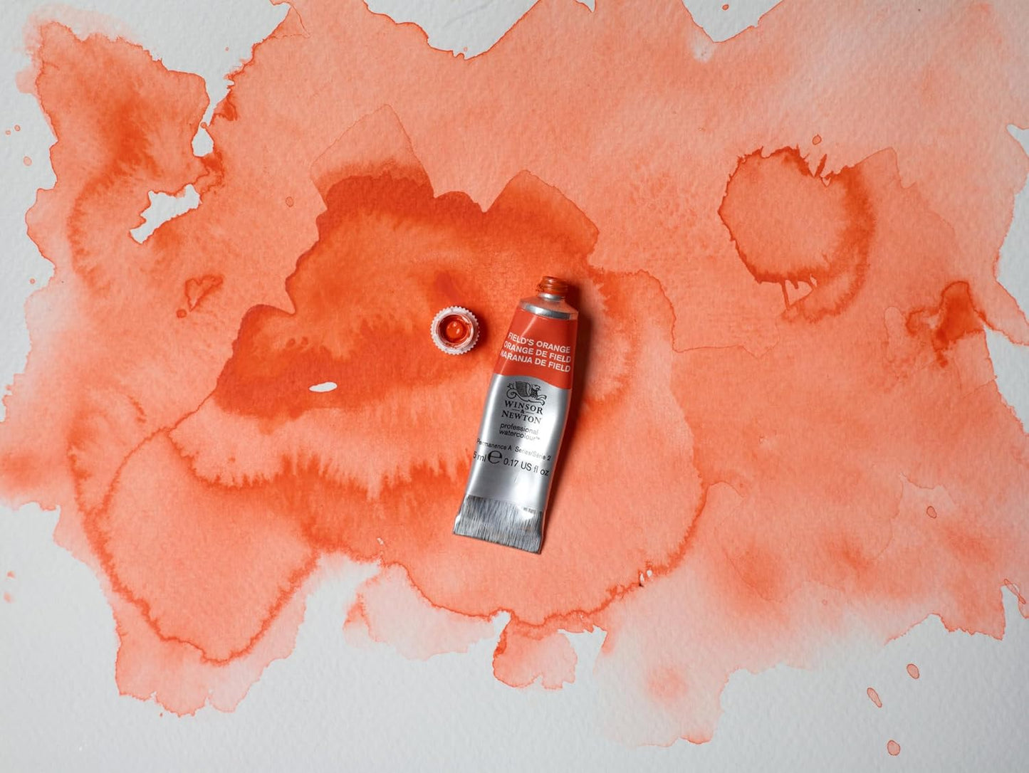 Winsor & Newton Professional Watercolour, Revival Collection, 14ml (0.47-oz) Tube, Field's Orange