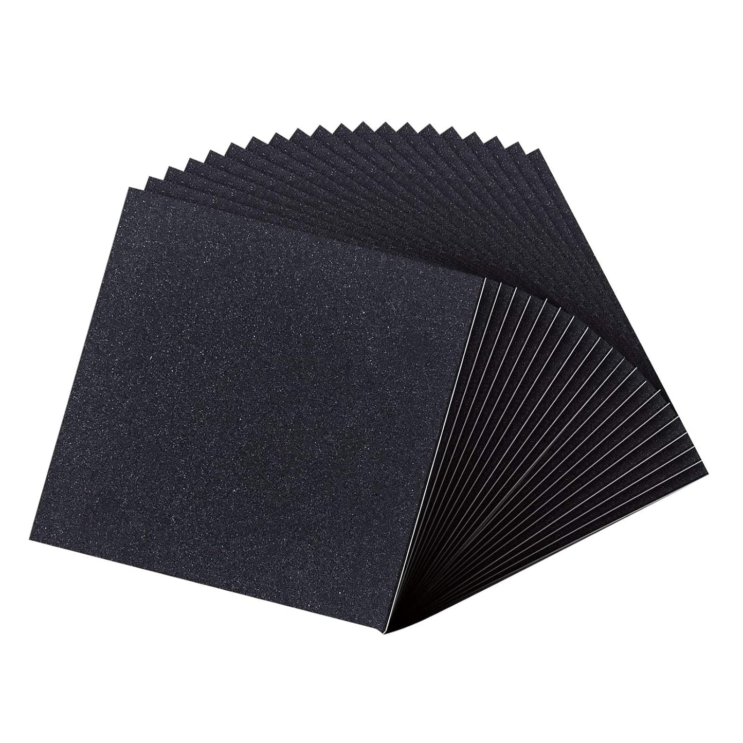 MAGZO 20Pcs Adhesive Foam Padding 1/16 in Thick X 4 in X 4 in,Closed Cell Foam Sheets Neoprene Rubber Self Stick Pads Anti Vibration Pads,Black (4in x 4in x 1/16in, 20Pcs)