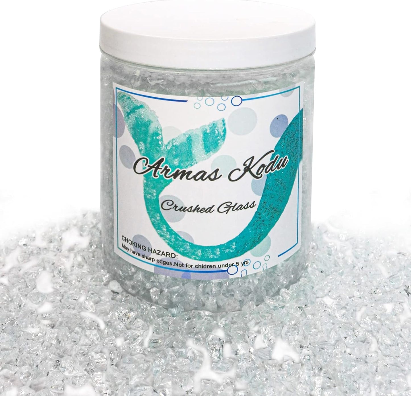 Crushed Glass for Resin Art, Broken Glass Pieces for Crafts Vase Filler Home Decorations,Crushed Glass for Crafts,3-6mm,1.5 Pound (Crystal/Transparent)