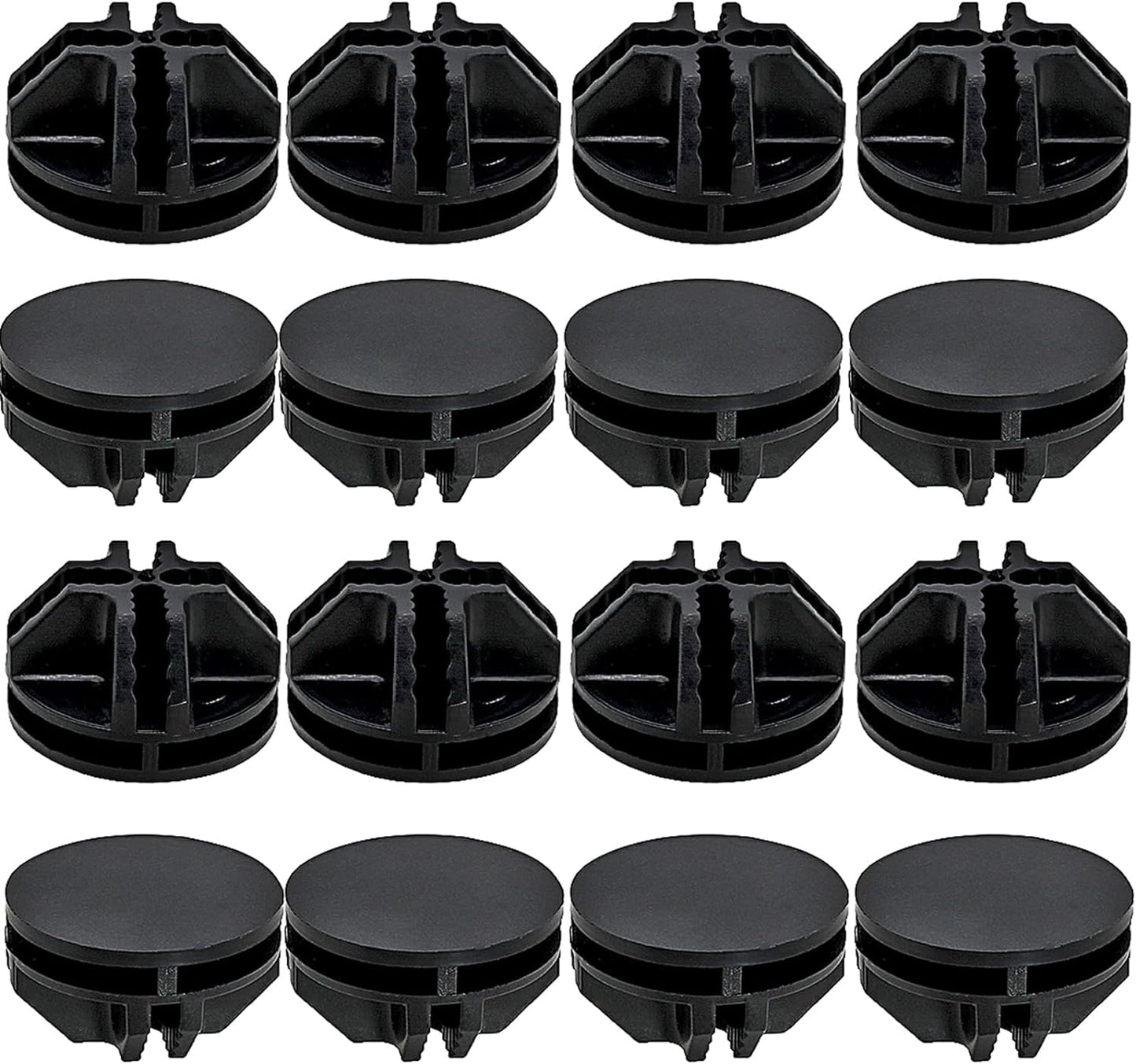 16 Pcs Black Plastic Connector, Wire Grid Cube Connector for Modular Closet Storage Organizer and DIY Wire Cube Storage Unit