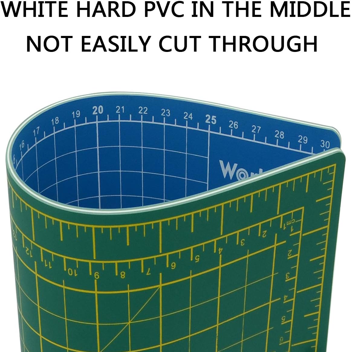 WORKLION Full 9" x 12" Art Self Healing PVC Cutting Mat, Double Sided, Gridded Rotary Cutting Board for Craft, Fabric, Quilting, Sewing, Scrapbooking Project…