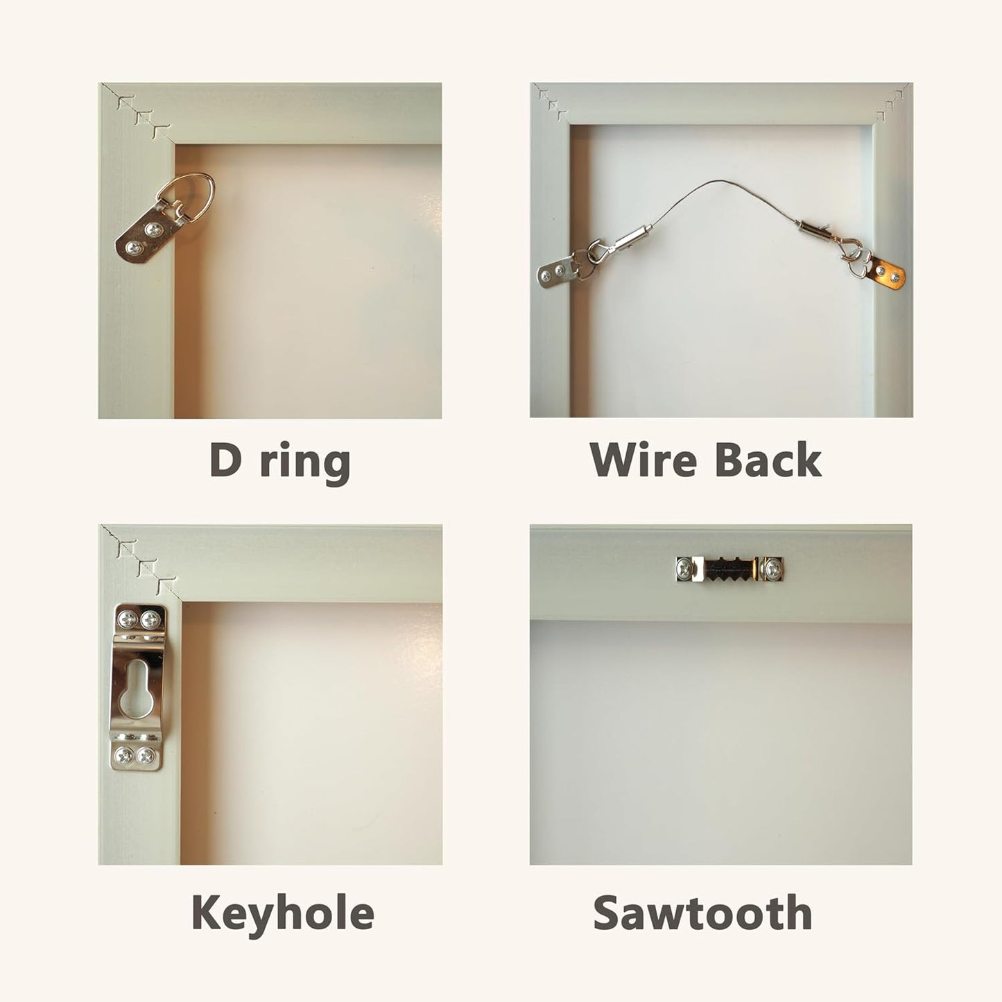 Large Universal Frame Hanger, 14 Picture Hangers, 24 Large Removable Adhesive Strips, Value Pack, Damage Free Picture Hanging Hooks Heavy Duty, No Nails Picture Hooks