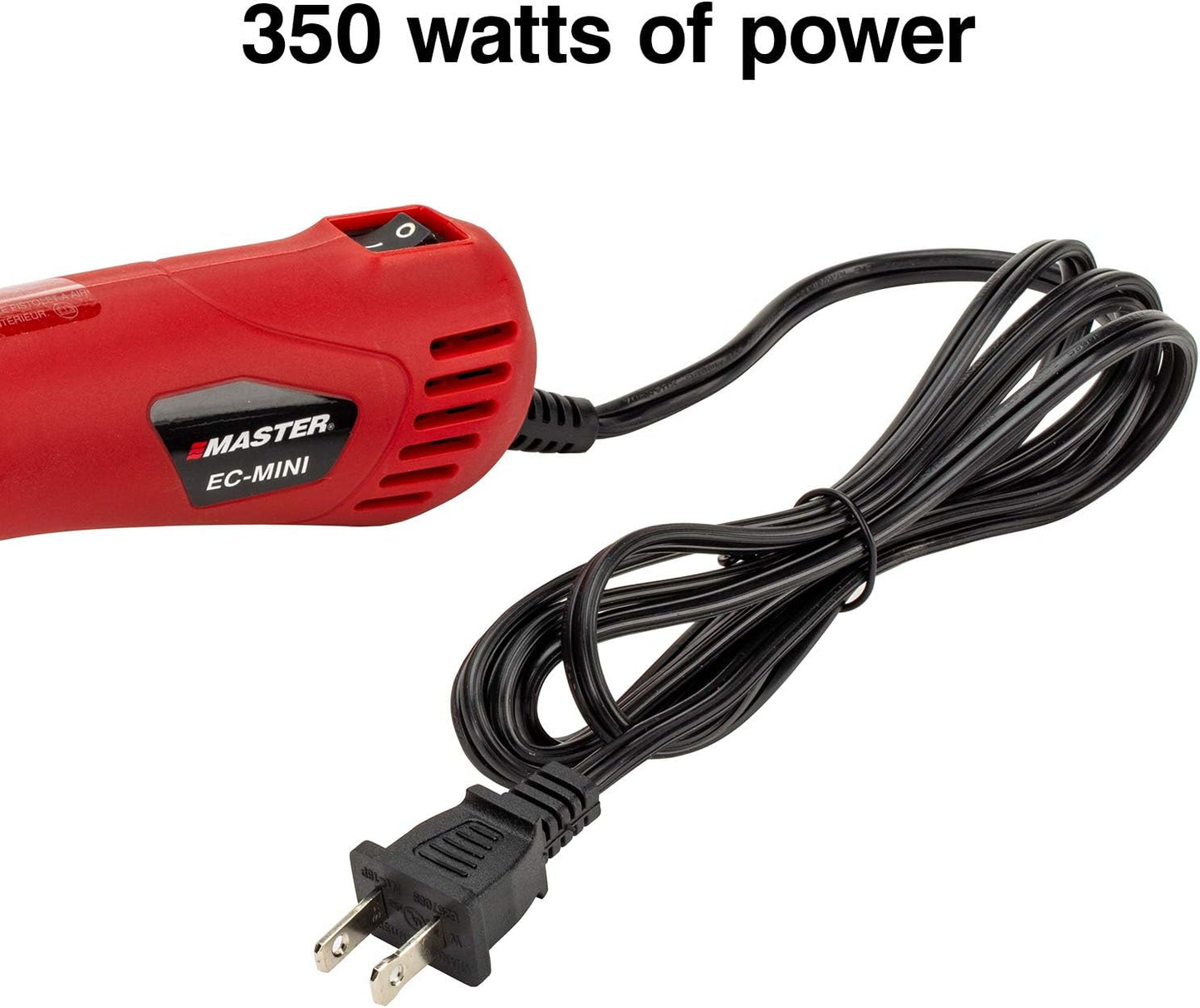 Master Appliance EC-MINI Heat Gun for Crafts, Shrink Wrap, Heat Shrink Tubing, Wire Connectors, Electrical Connectors, Epoxy Resin, Candle Making Heatgun, Embossing Hot Air Gun w/Heat Shrink Reflector