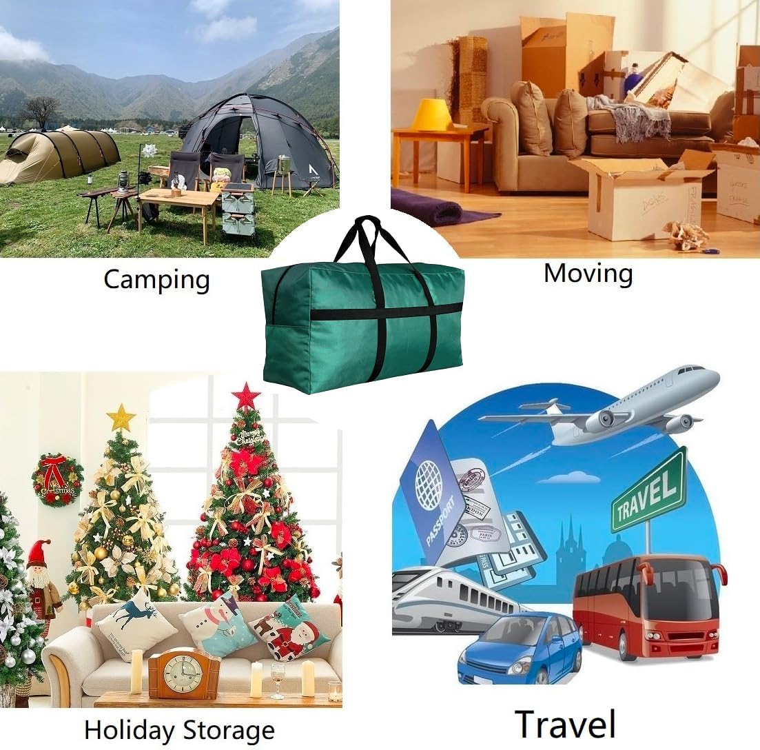 Extra Large Duffle Bag for Travel, Big Foldable Storage Bag - Pink